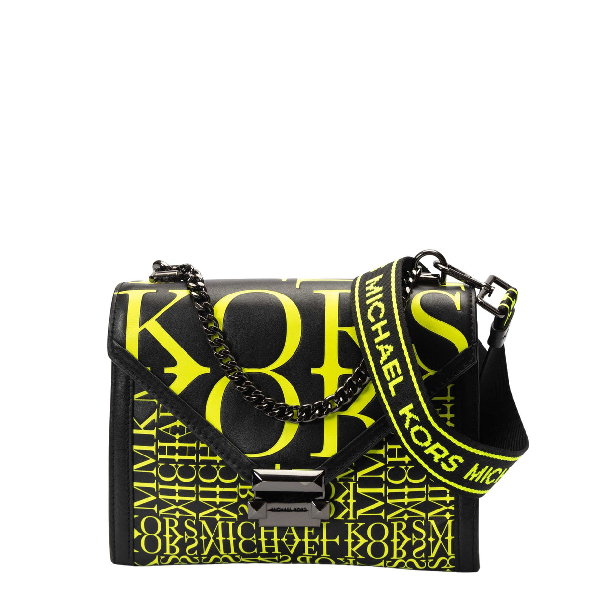Michael Kors Whitney Newsprint Convertible Bag