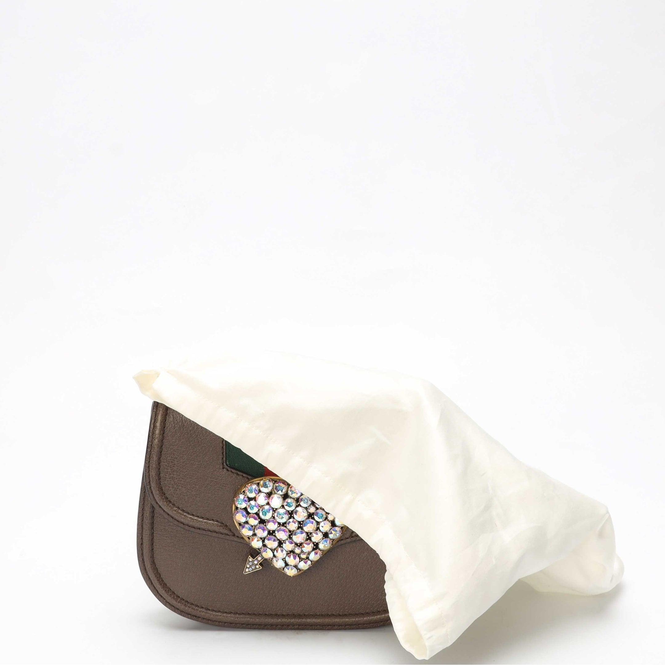 Gucci Crystal Heart Linea Totem Crossbody Bag