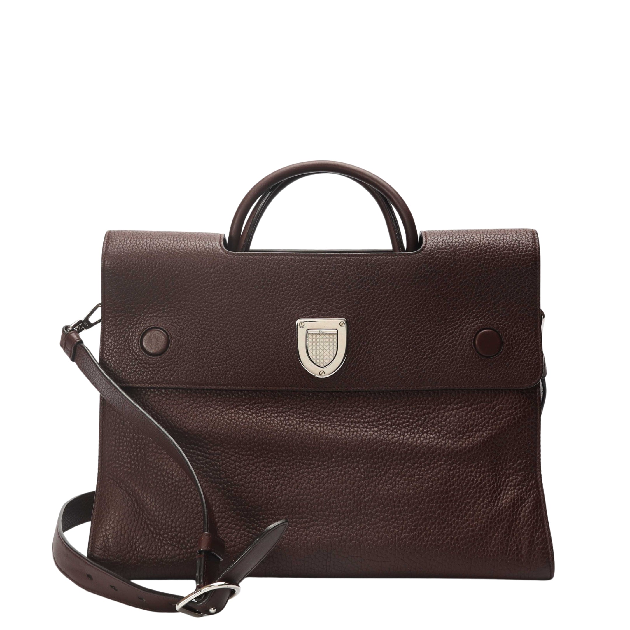 Christian Dior Diorever Burgundy Top Handle Bag