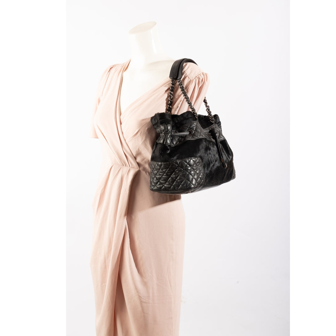 Chanel Miss Pony Black Tote Bag