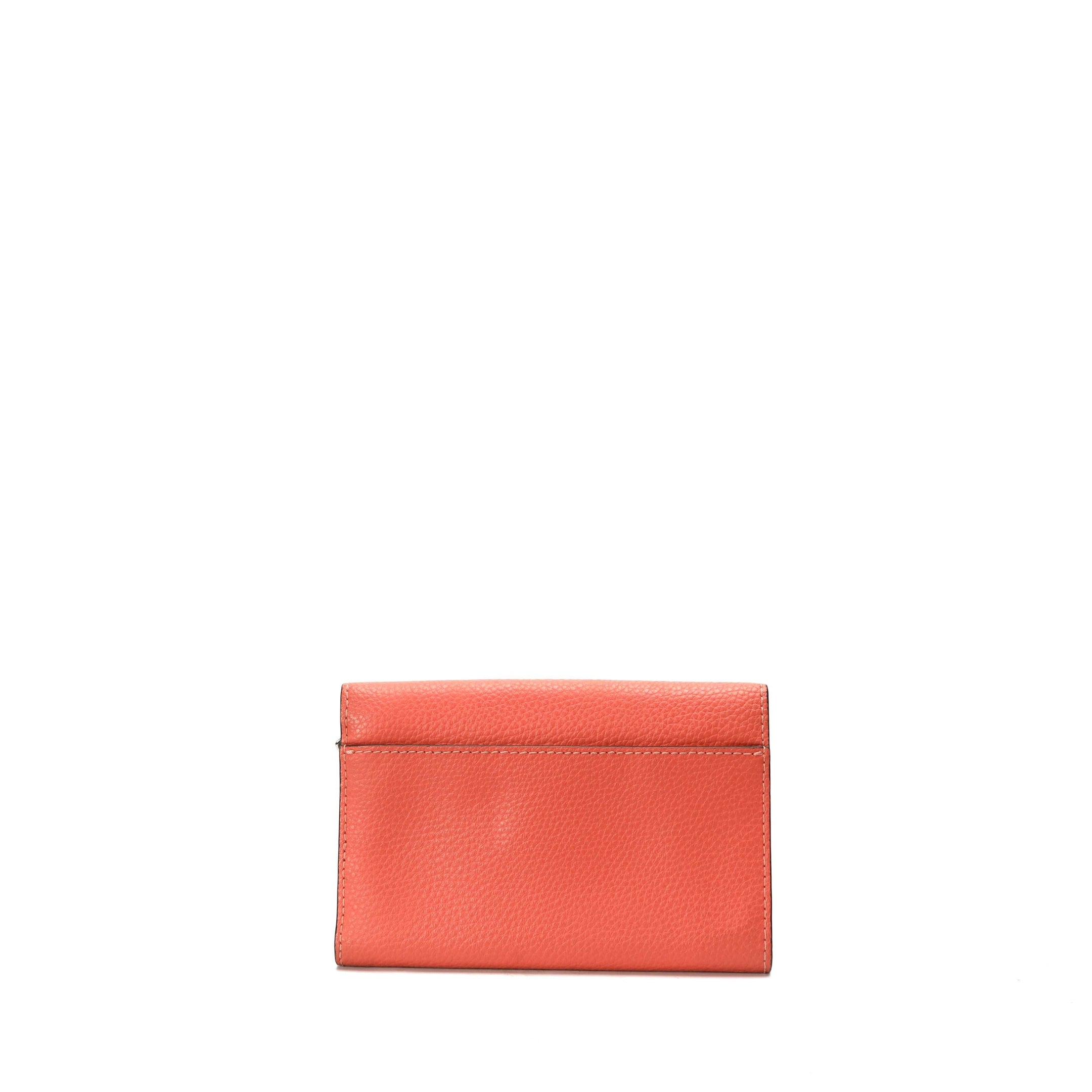 Coach Peach Mini Tri-Fold Wallet