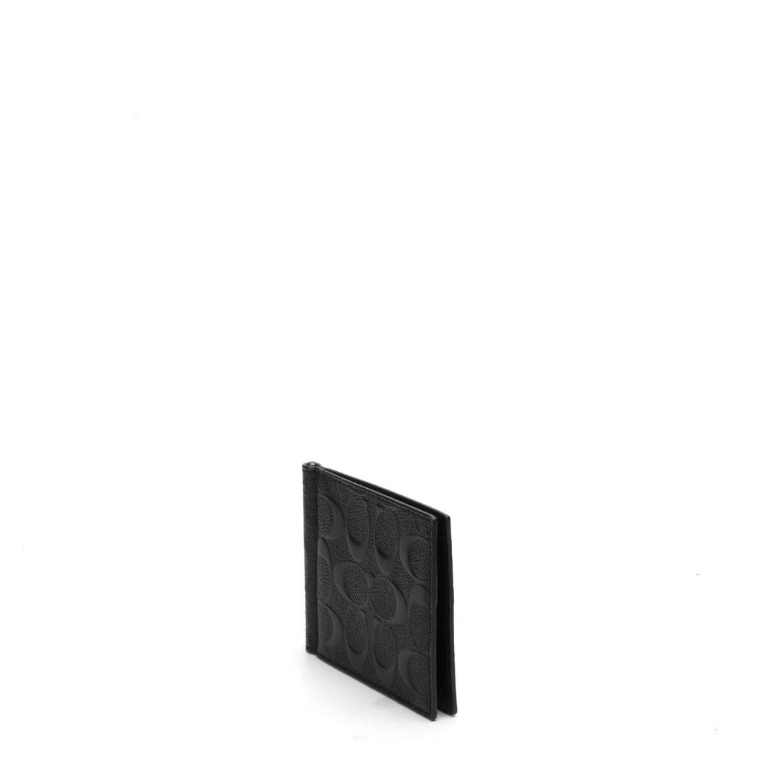 Coach Slim Money Clip Billfold Wallet In Signature Canvas