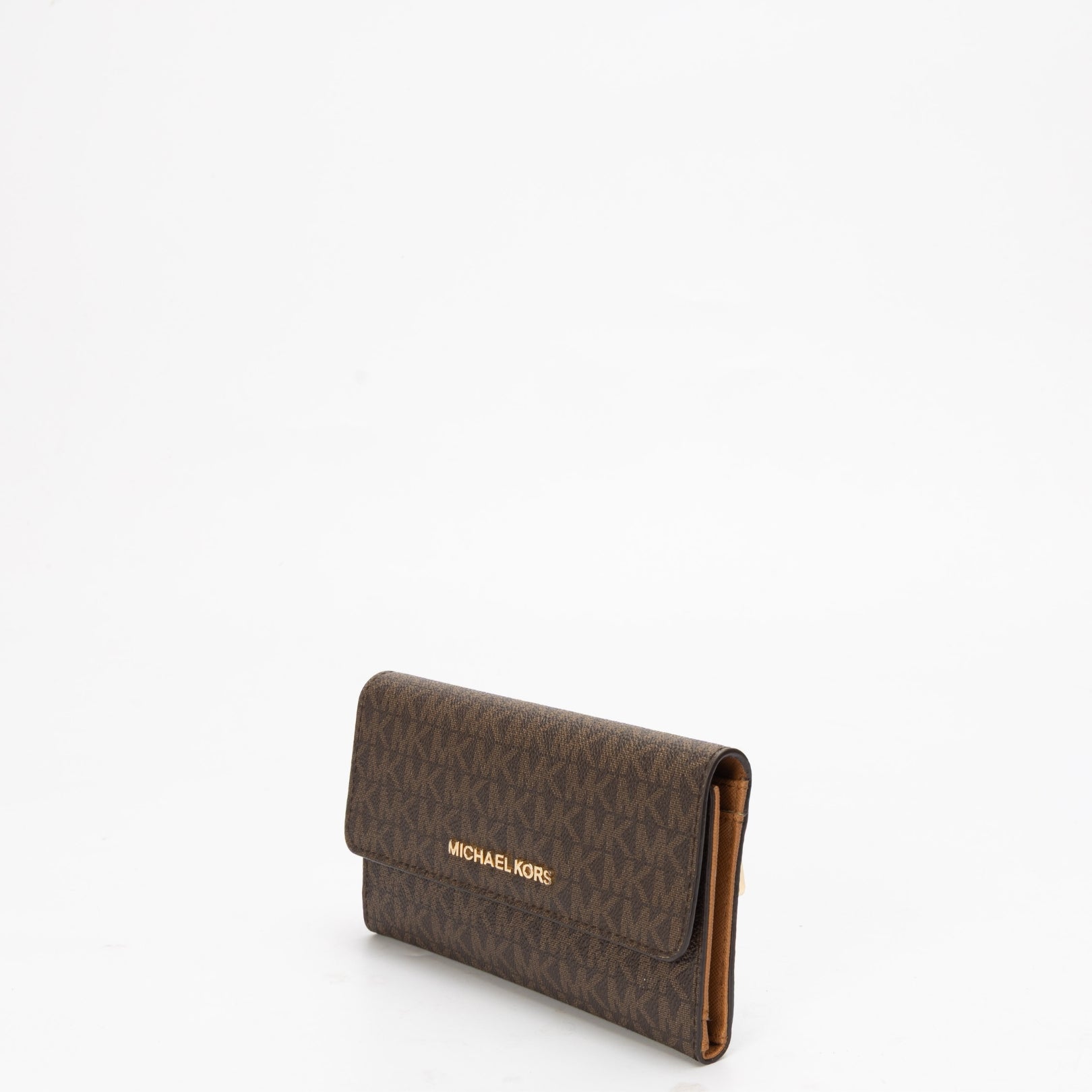 Michael Kors Brown Jet Set Logo Wallet