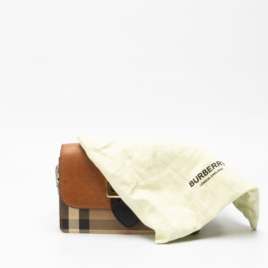 Burberry Madison Buckle Flap Shoulder Bag