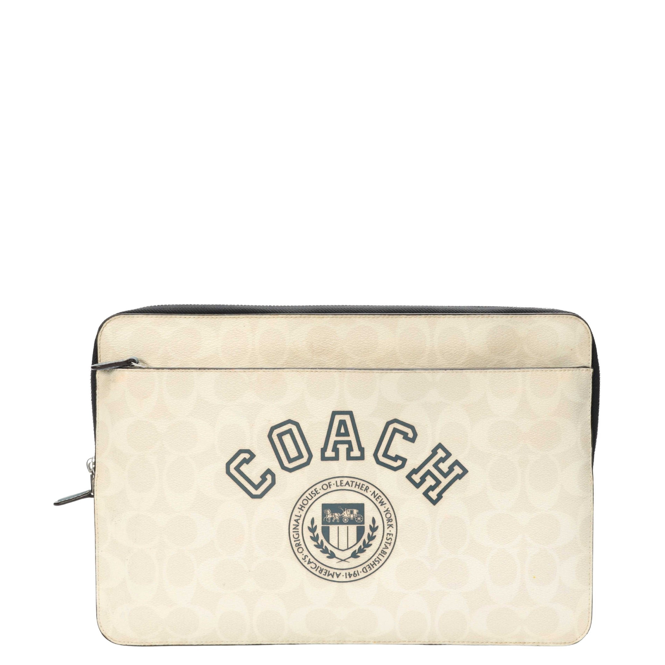Coach Signature Canvas Laptop Case
