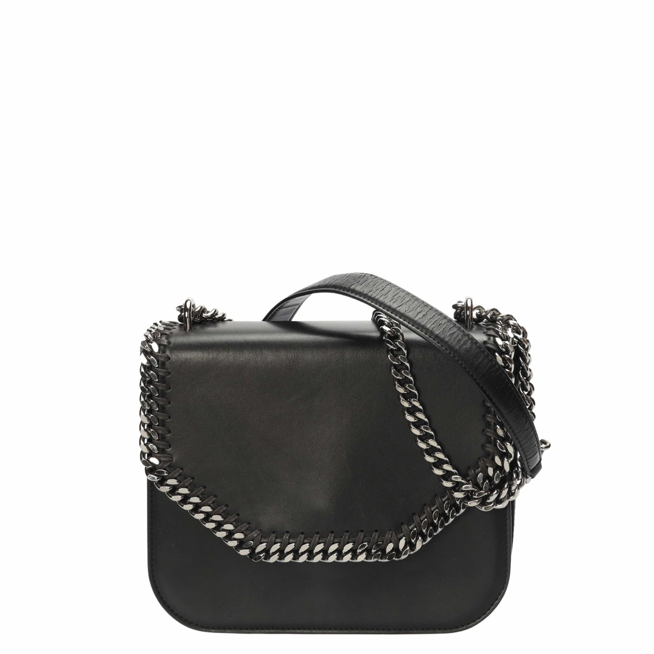 Stella McCartney Black Falabella Star Box Cross Body Bag