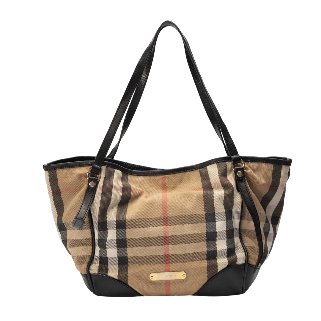 Burberry Beige/Black House Check Canterbury Tote