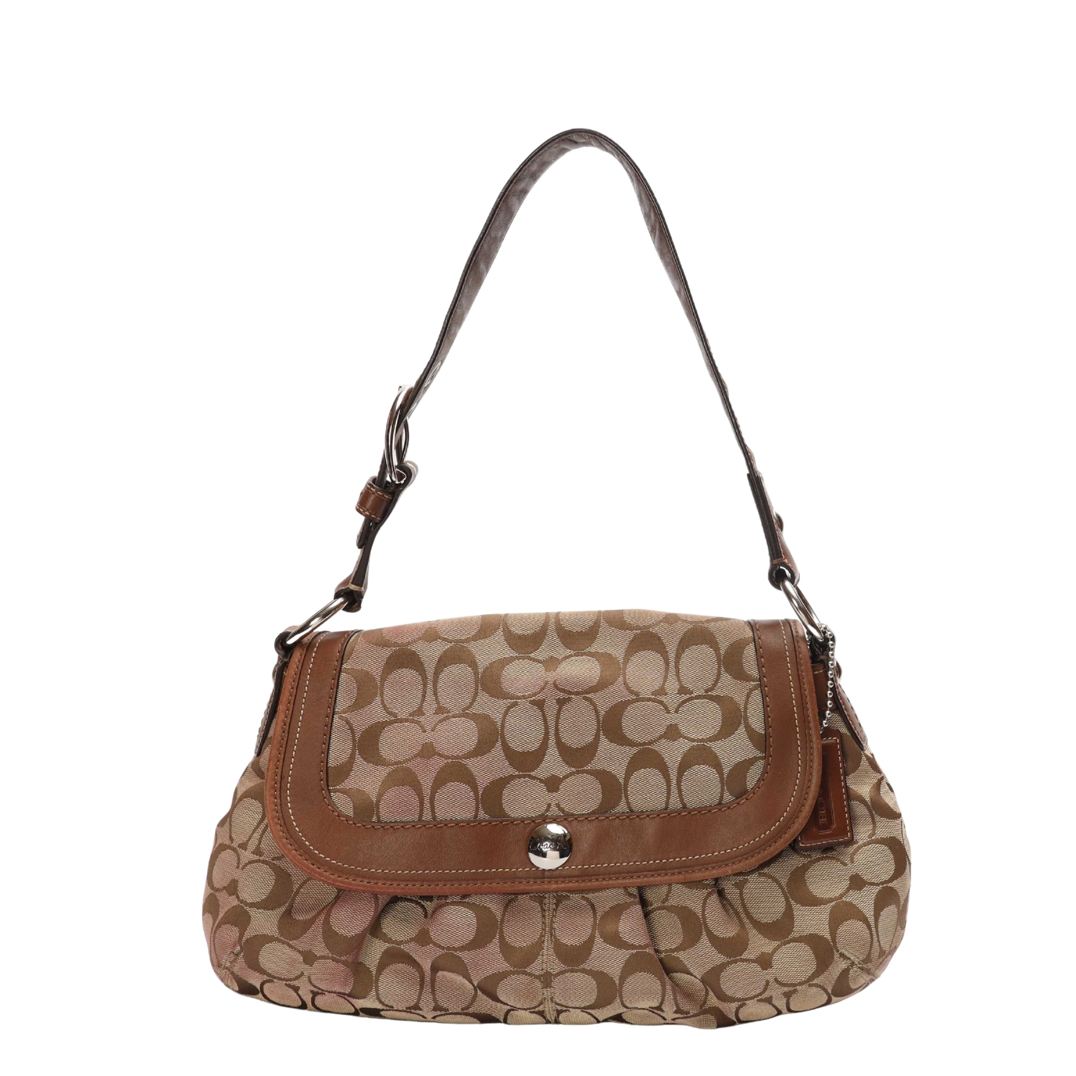 Coach Soho Brown Logo Shoulder Bag