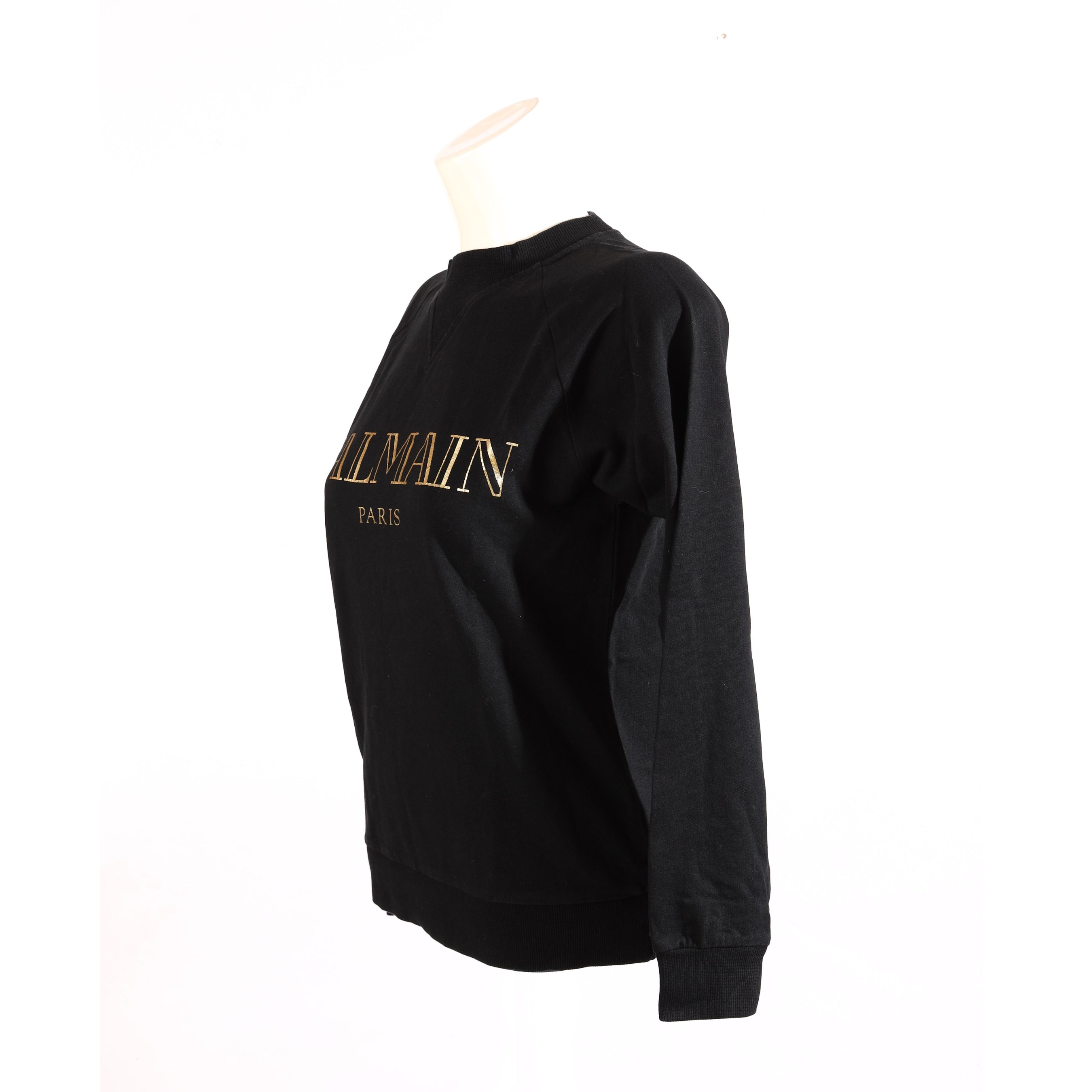 Balmain Paris Printed Black Sweatshirt