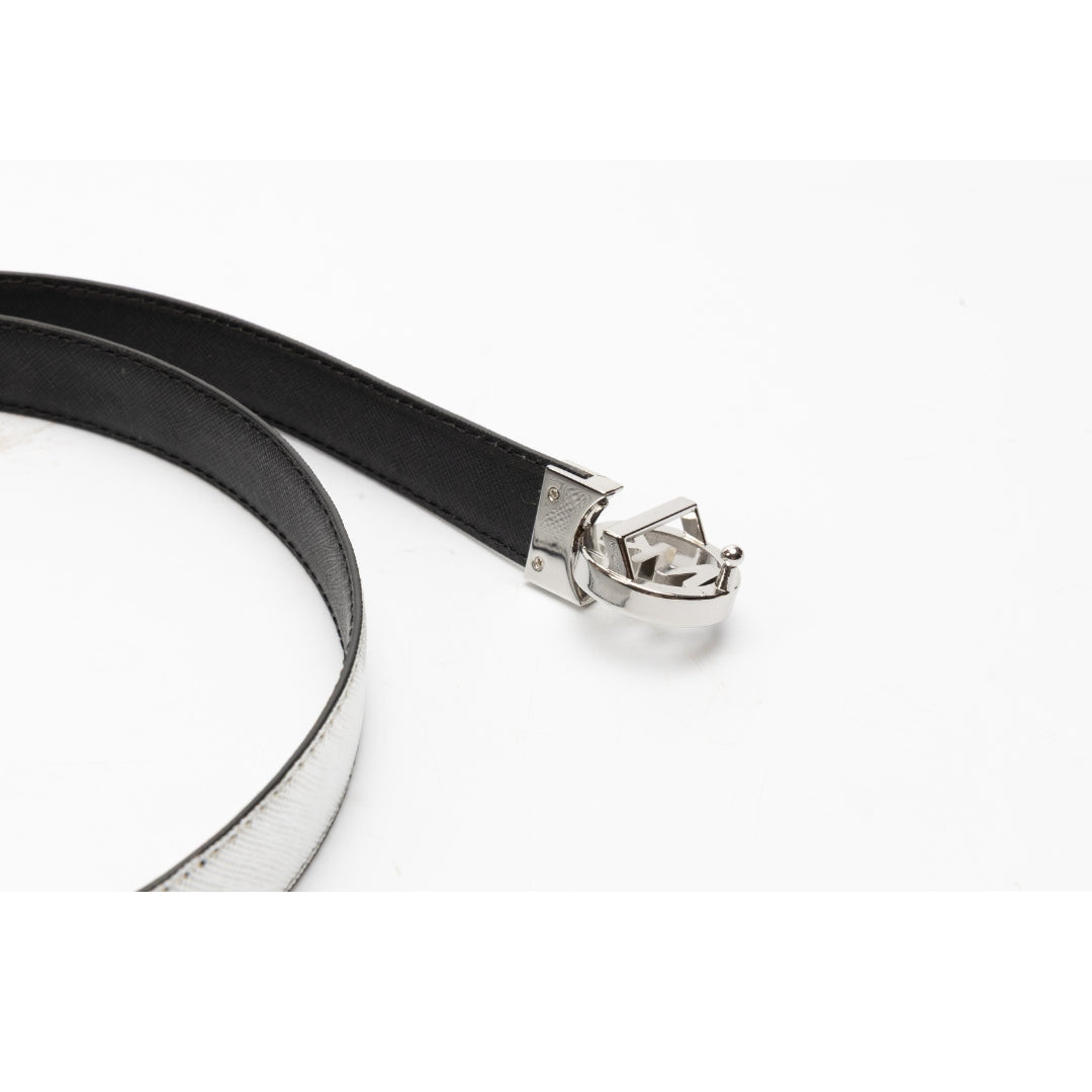 Michael Kors Reversible Leather Belt with Logo Buckle