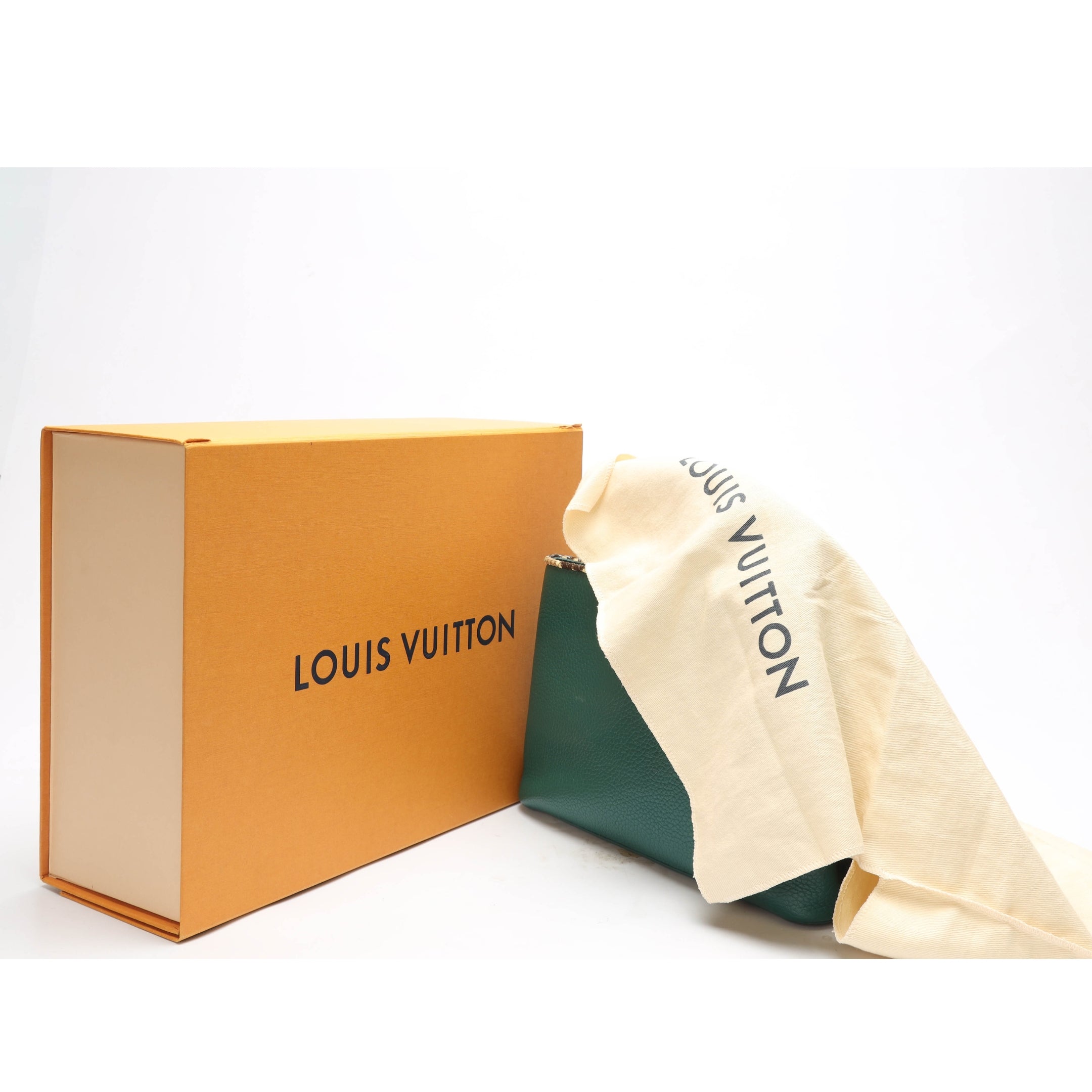 Louis Vuitton Capucines BB Green Satchel