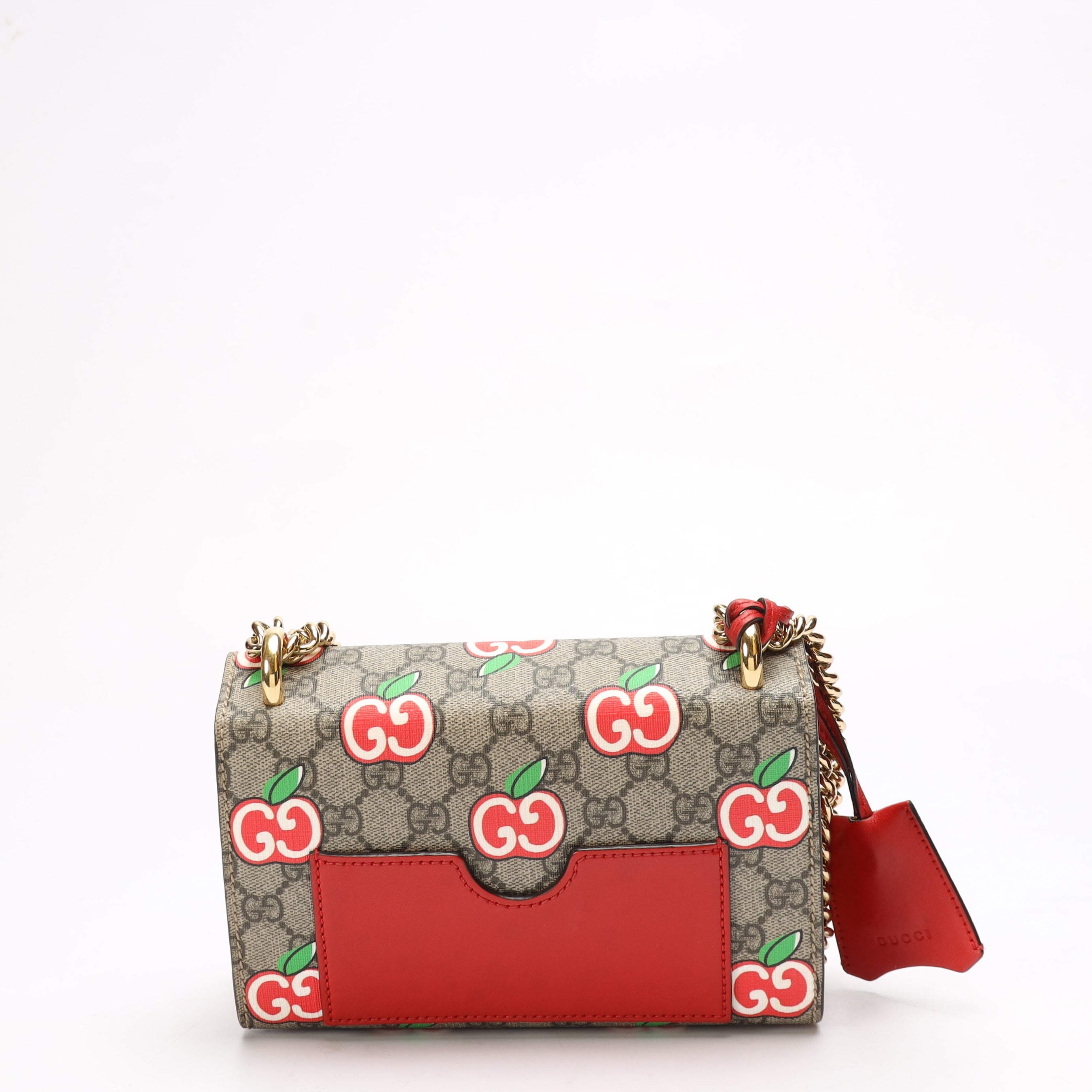 Gucci GG Apple Print Padlock Crossbody Bag