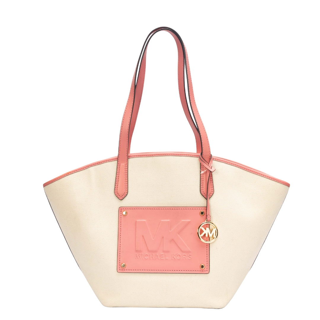 Michael Kors Kimber White/Pink Tote