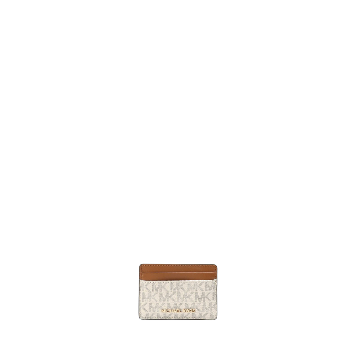 Michael Kors Logo Vanilla Card Case