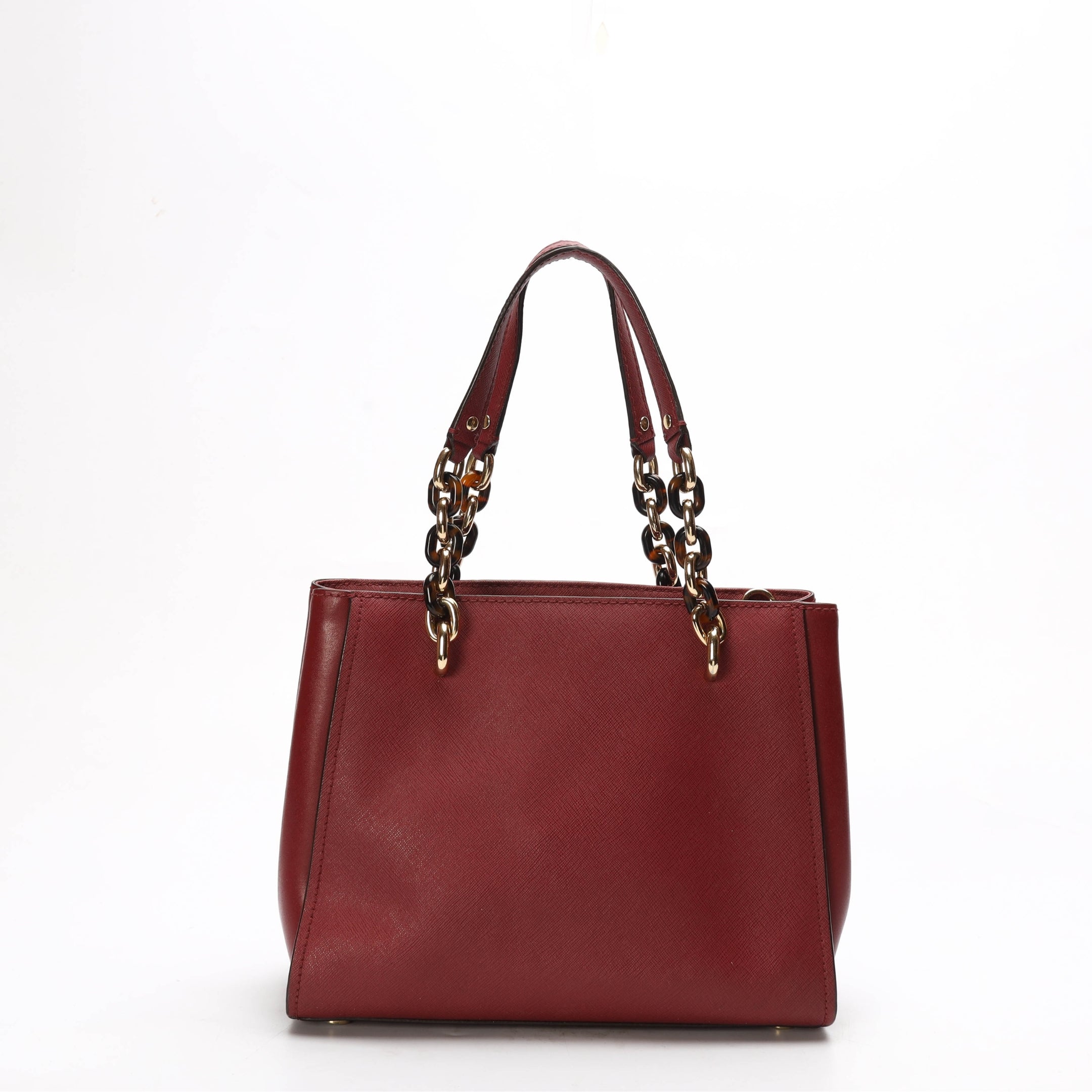 Michael Kors Sophia Maroon Convertible Satchel