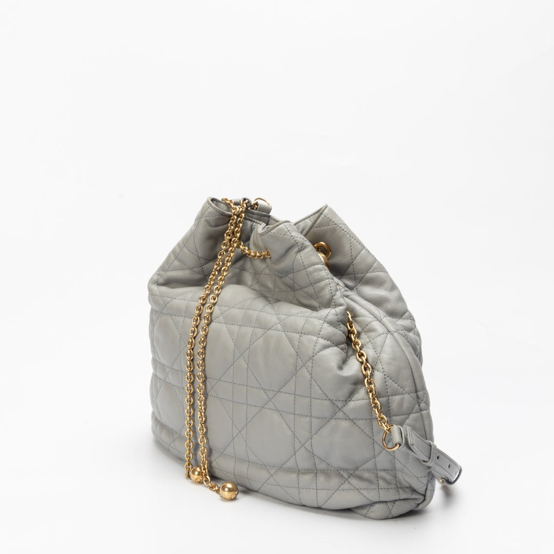 Christian Dior Large Cannage Ammi Bucket Bag