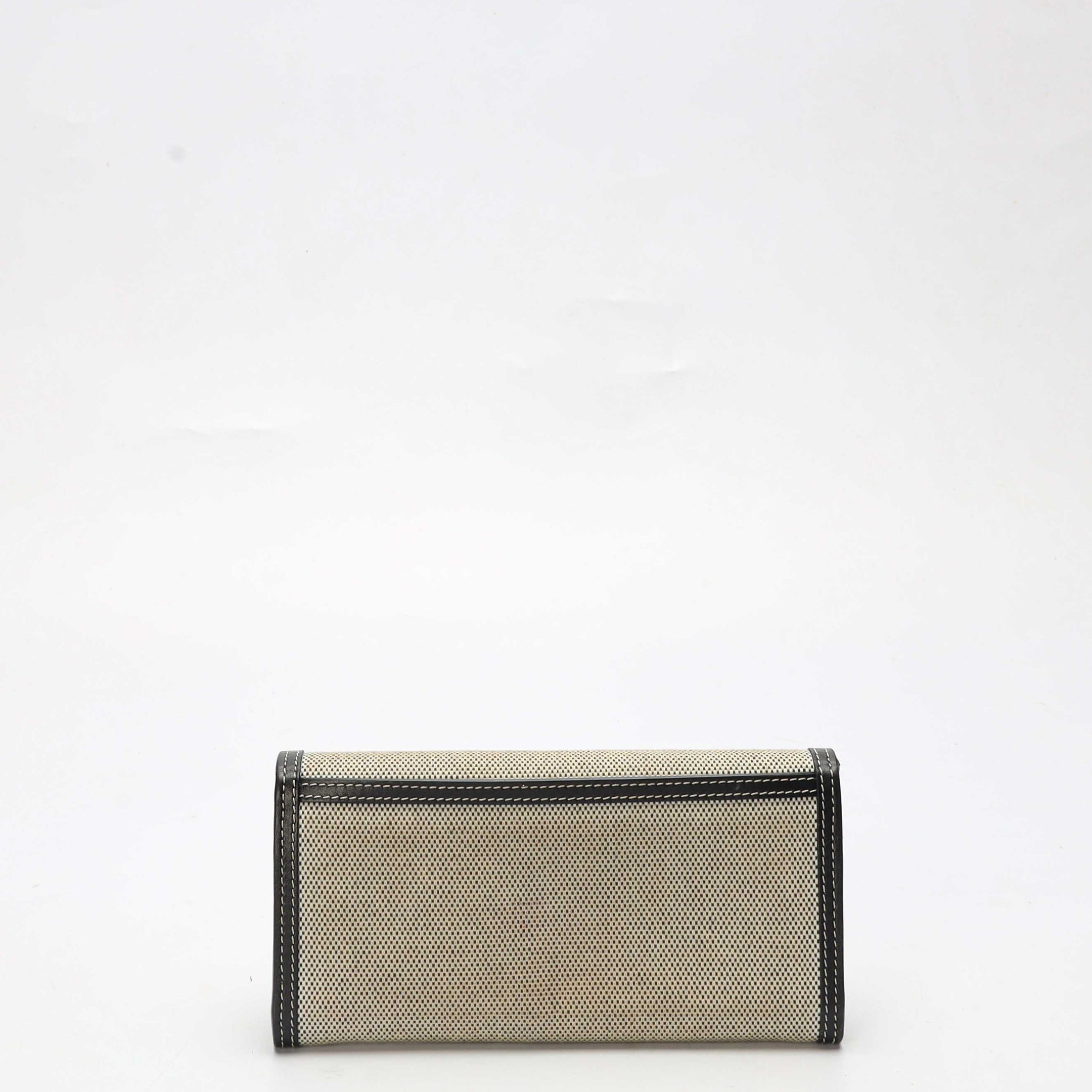 Burberry Grey/Black Logo Halton Continental Wallet