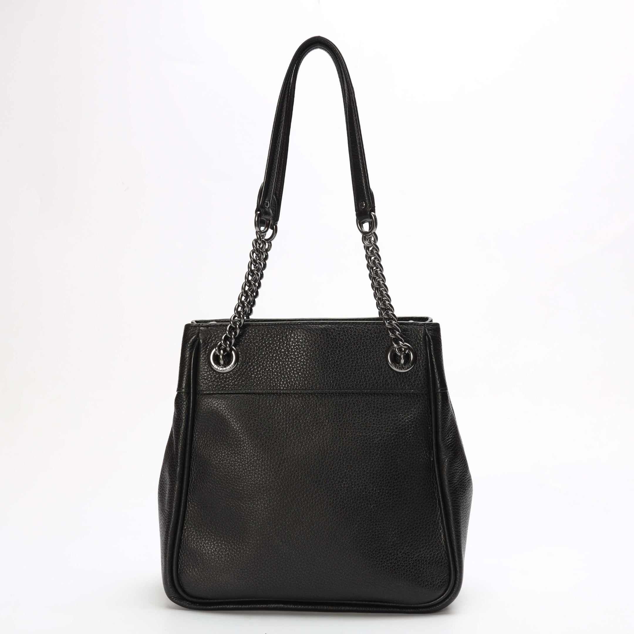 Coach Cammie Black Chain Bucket Bag