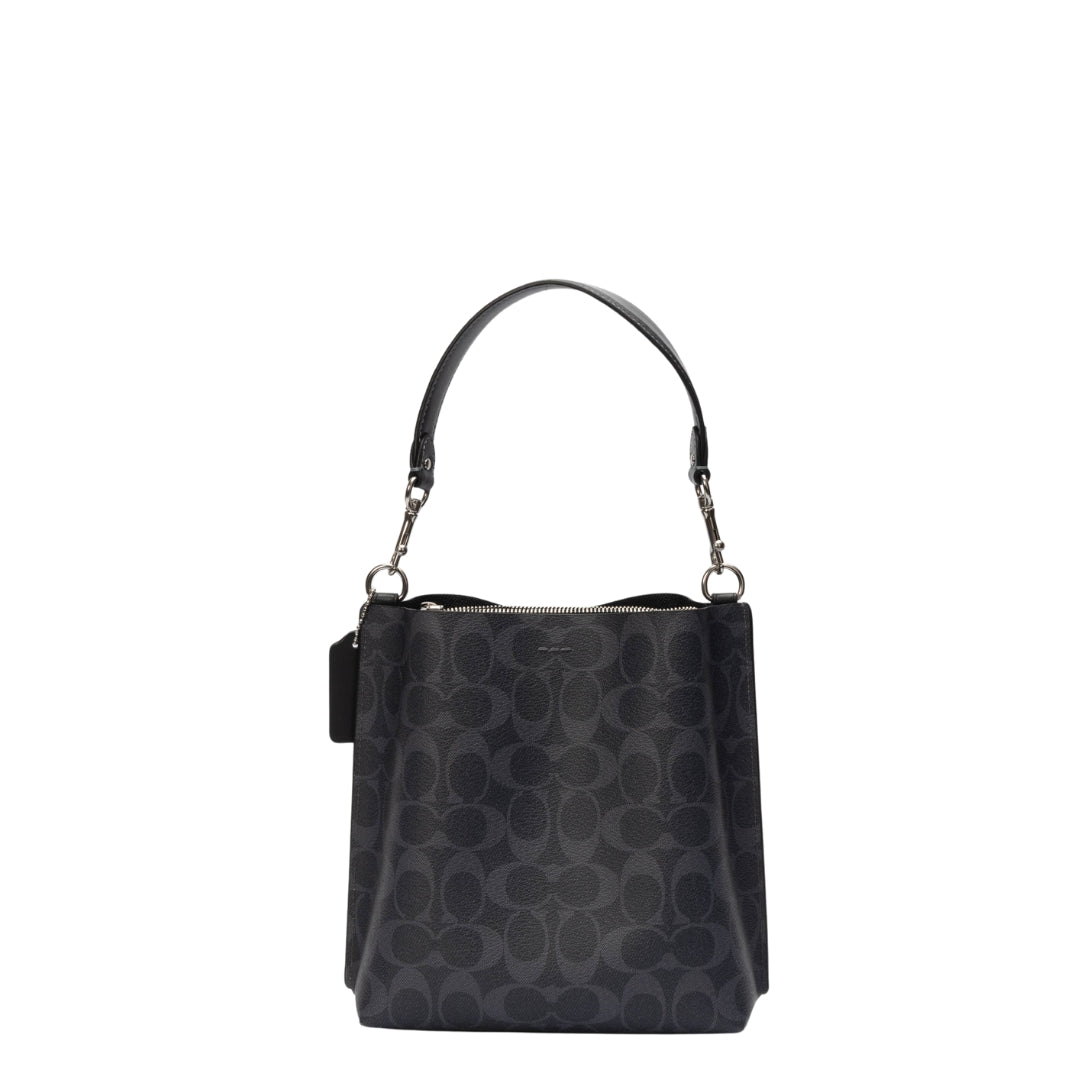 Coach Signature Coated Canvas Small Town Bucket Bag