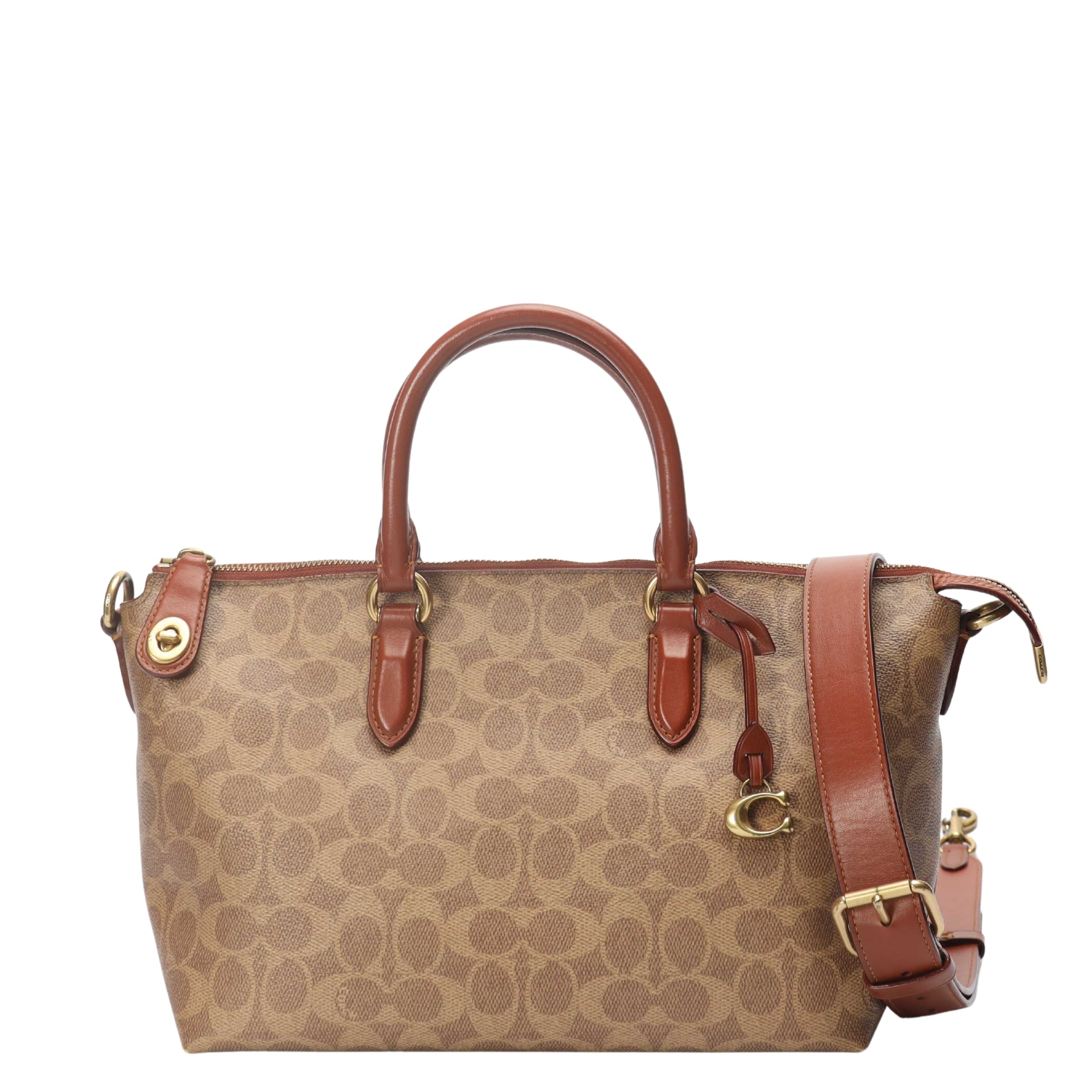 Coach Cara Signature Satchel