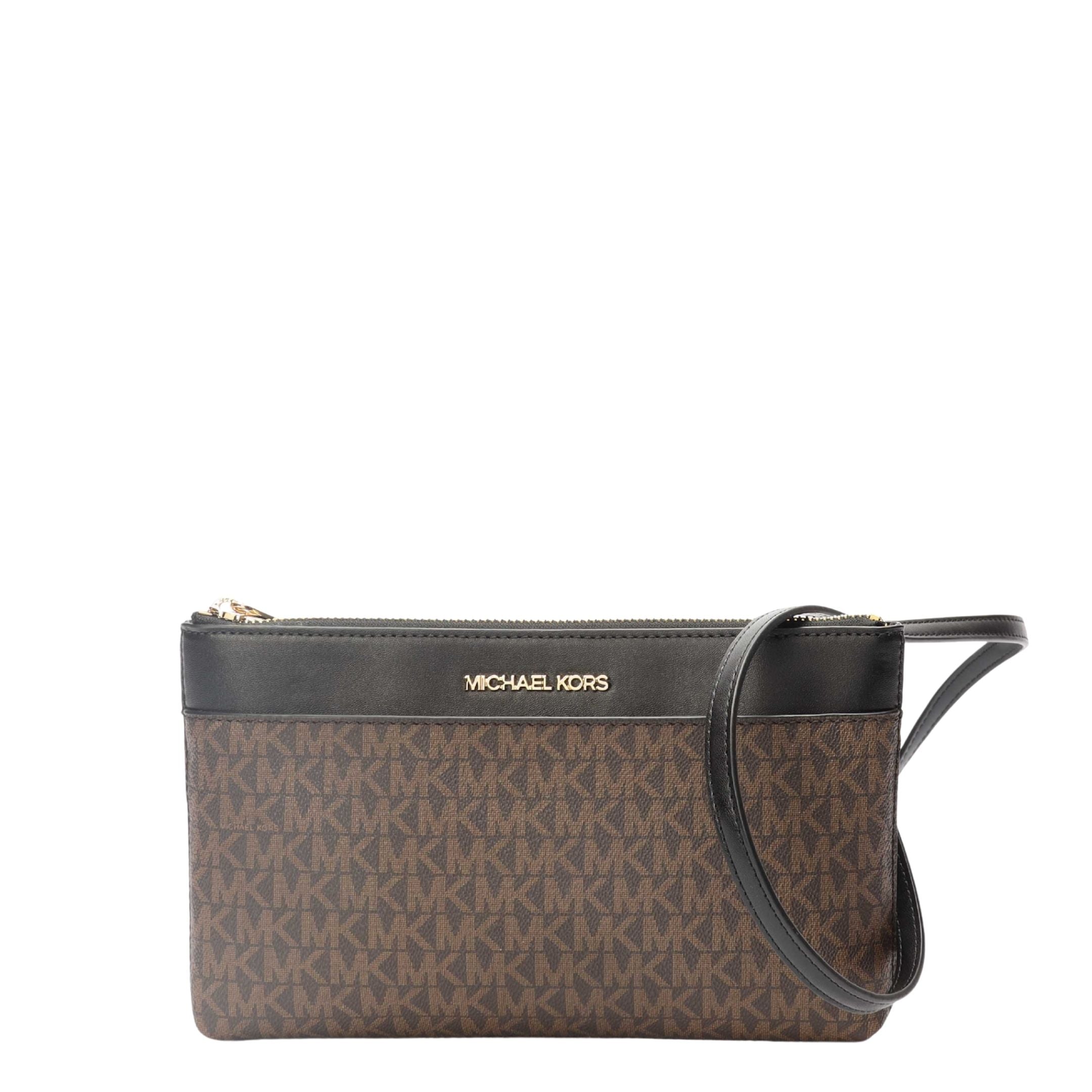 Michael Kors Brown Logo Crossbody Bag