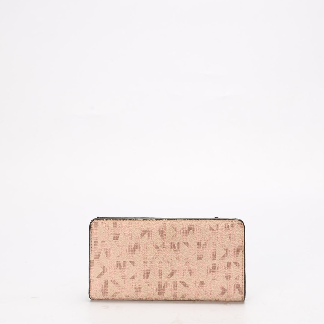 Michael Kors Pink Logo Continental Wallet