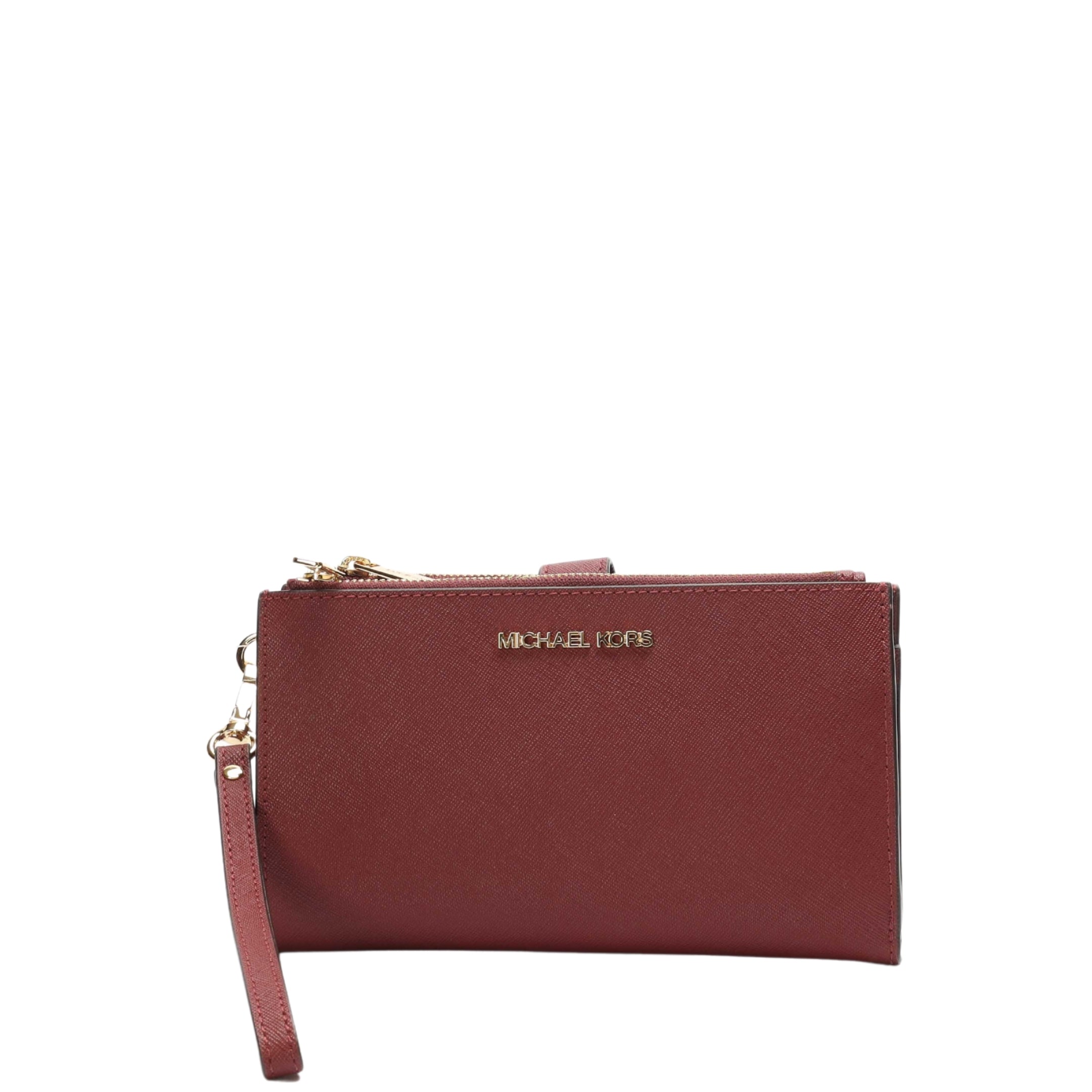 Michael Kors Jet Set Maroon Wristlet Wallet