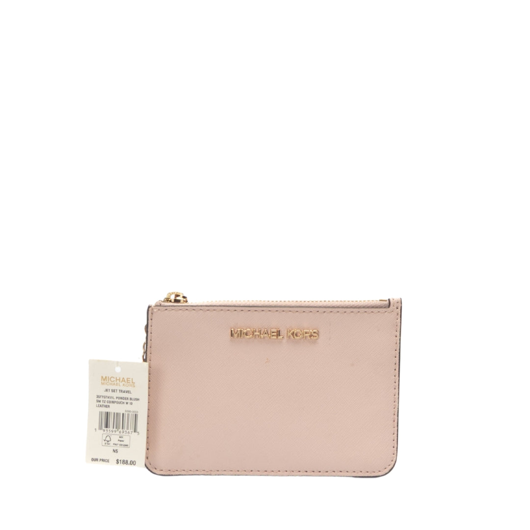 Michael Kors Pink Small Jet Set Leather Wallet