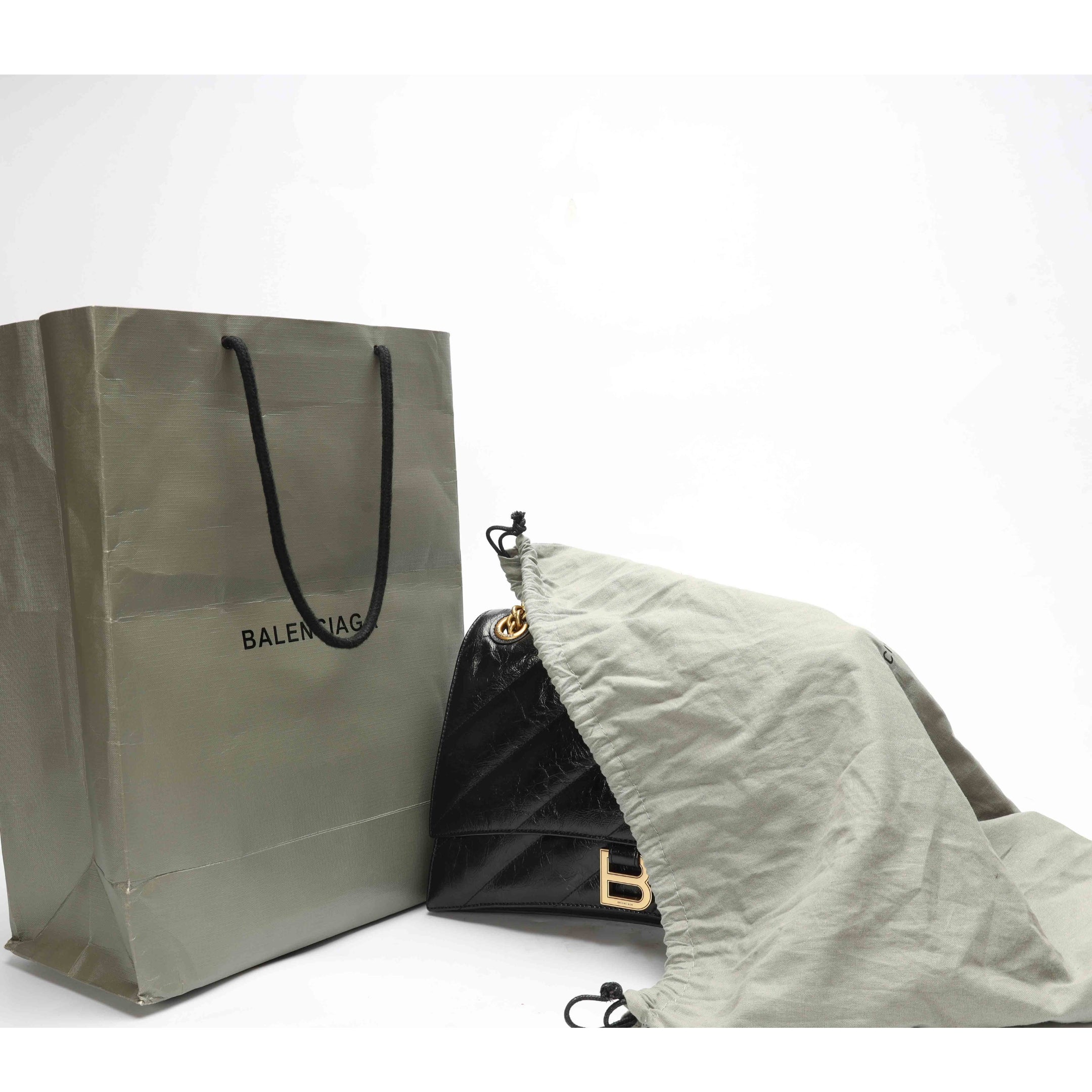 Balenciaga Black Crush M Shoulder Bag