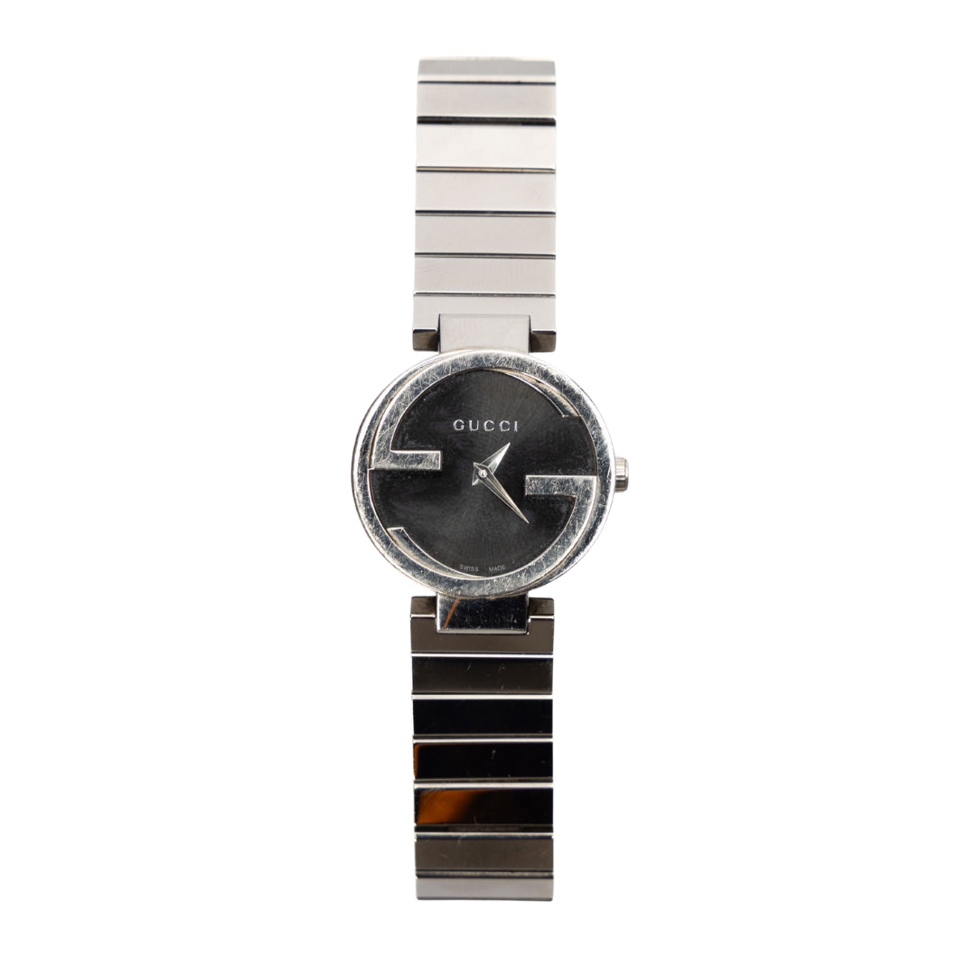 Gucci GG Iconic-Bezel Black Dial Women's Watch