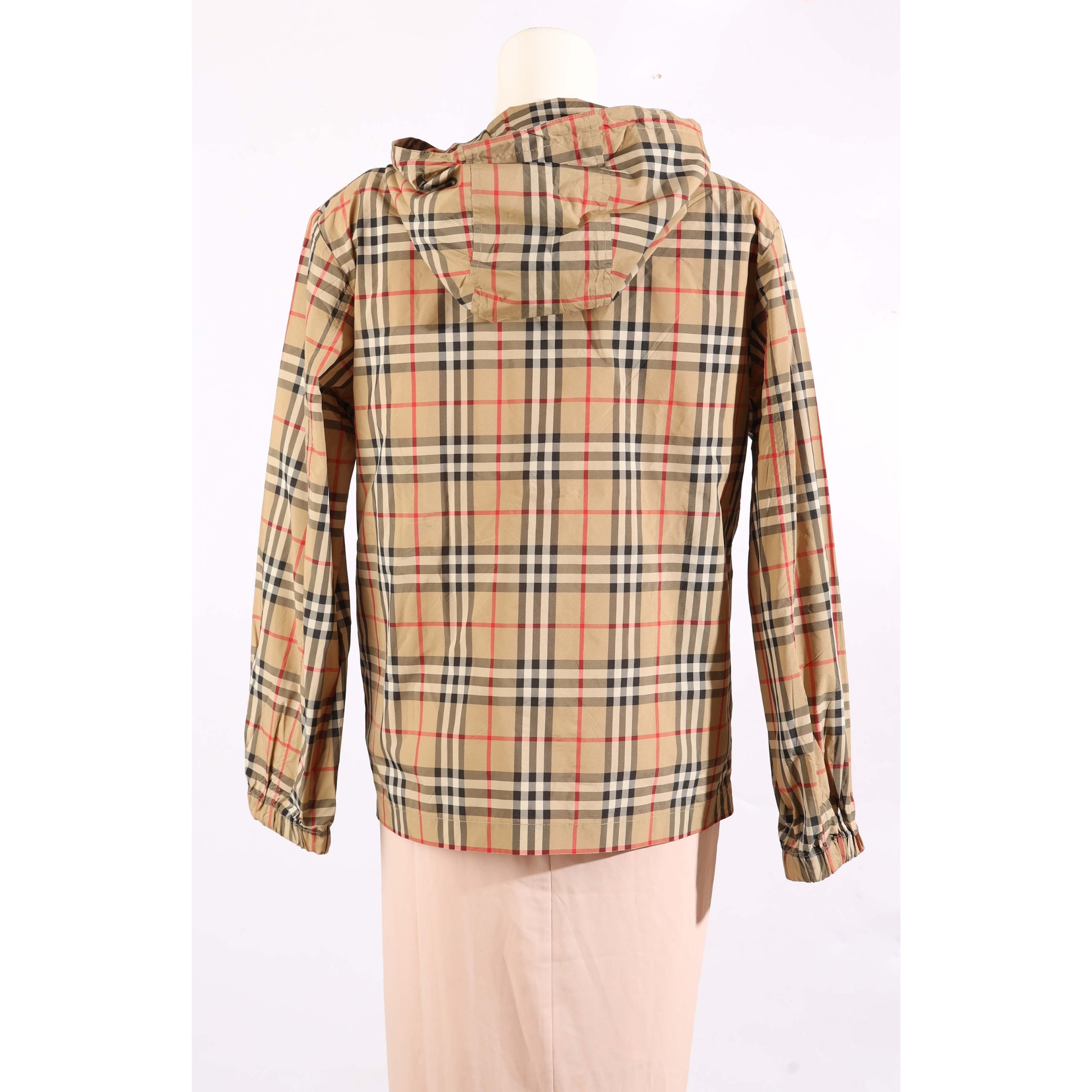 Burberry Check Nylon Hooded Jacket