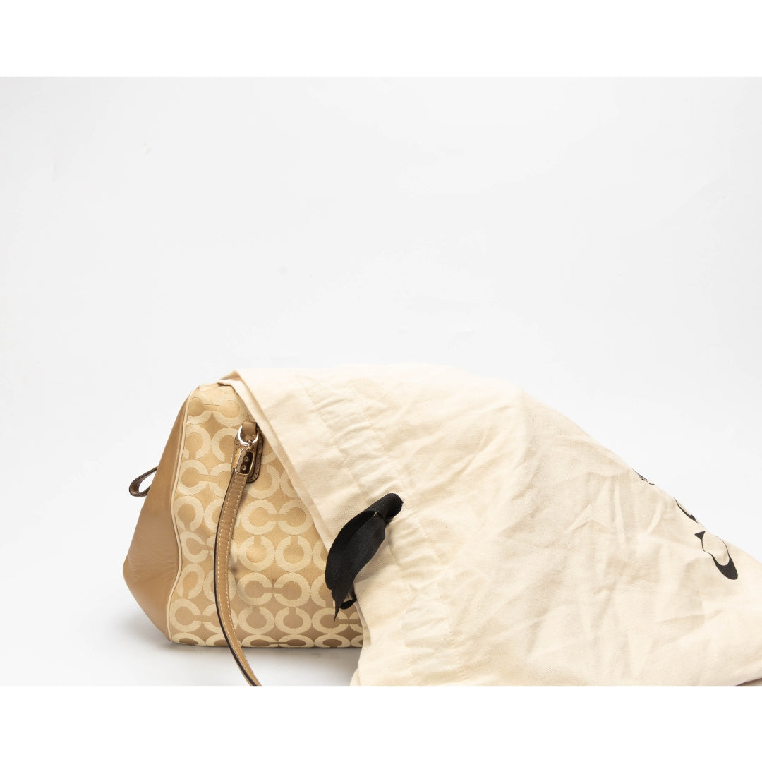 Coach Madison Madeleine Beige Convertible Satchel