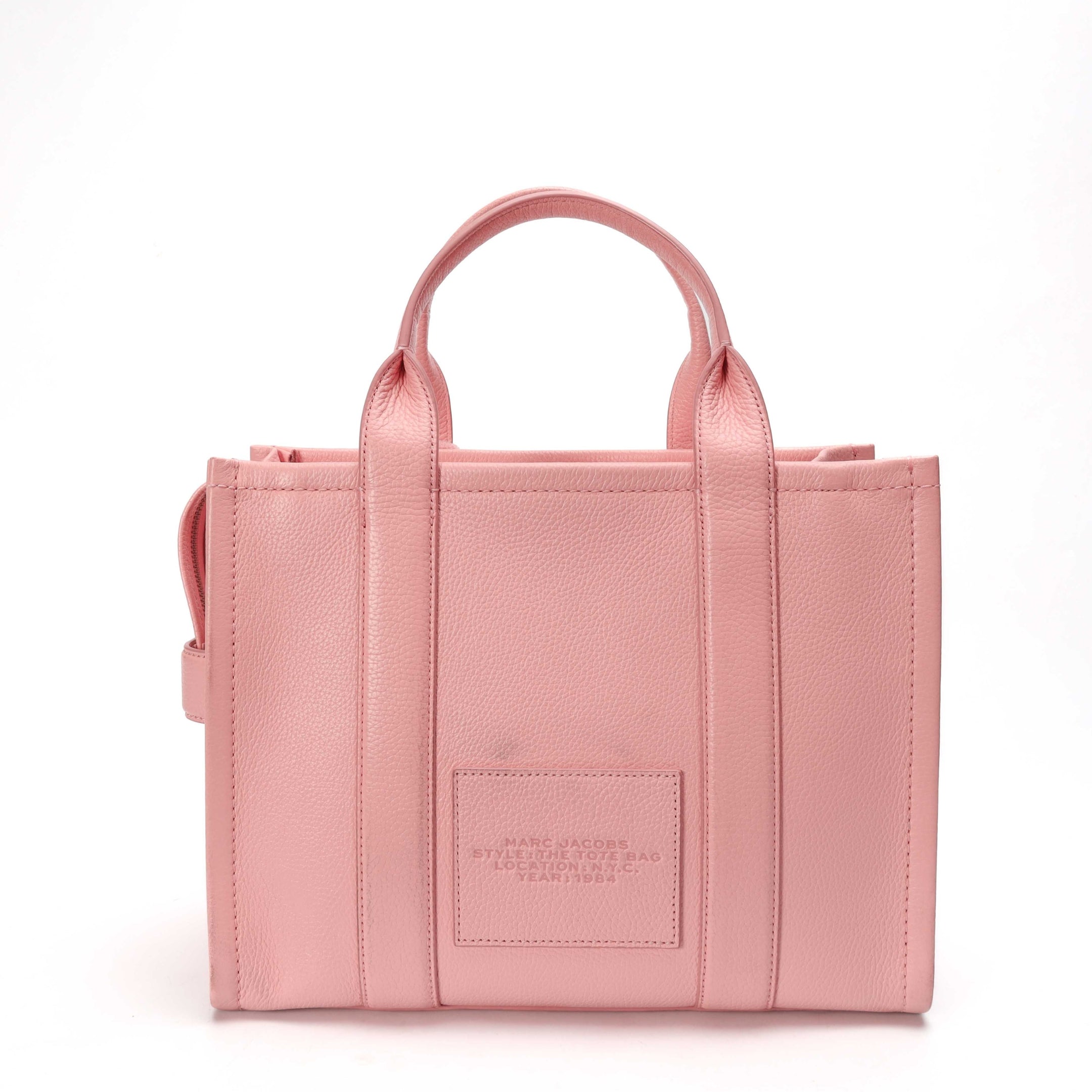Marc Jacobs The Leather Medium Pink Tote