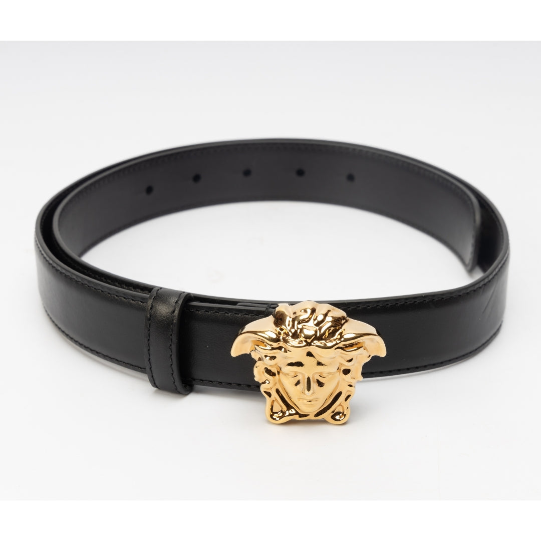 Versace La Medusa Leather Belt