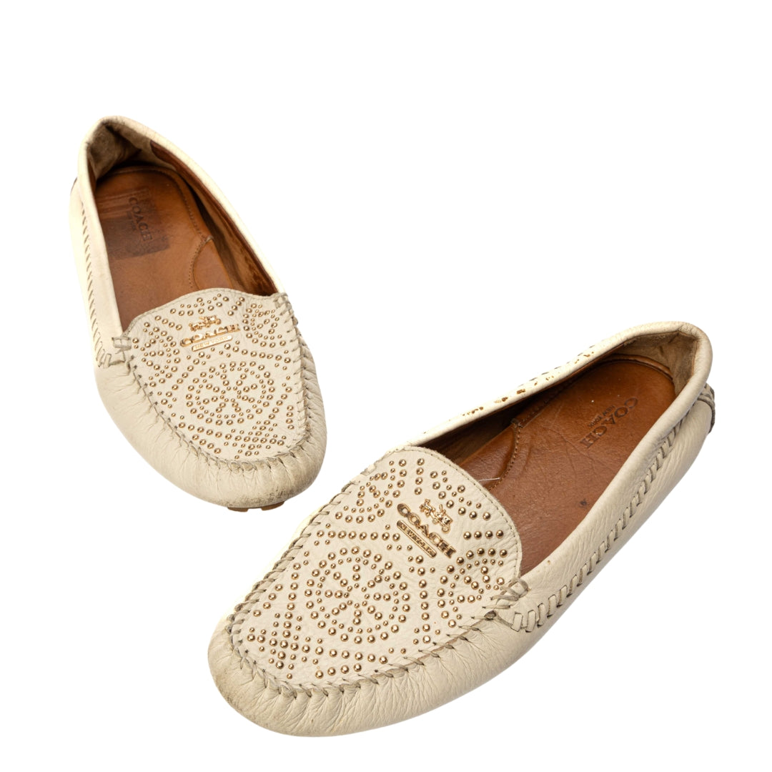 Coach Crosby Driver Studded Loafers
