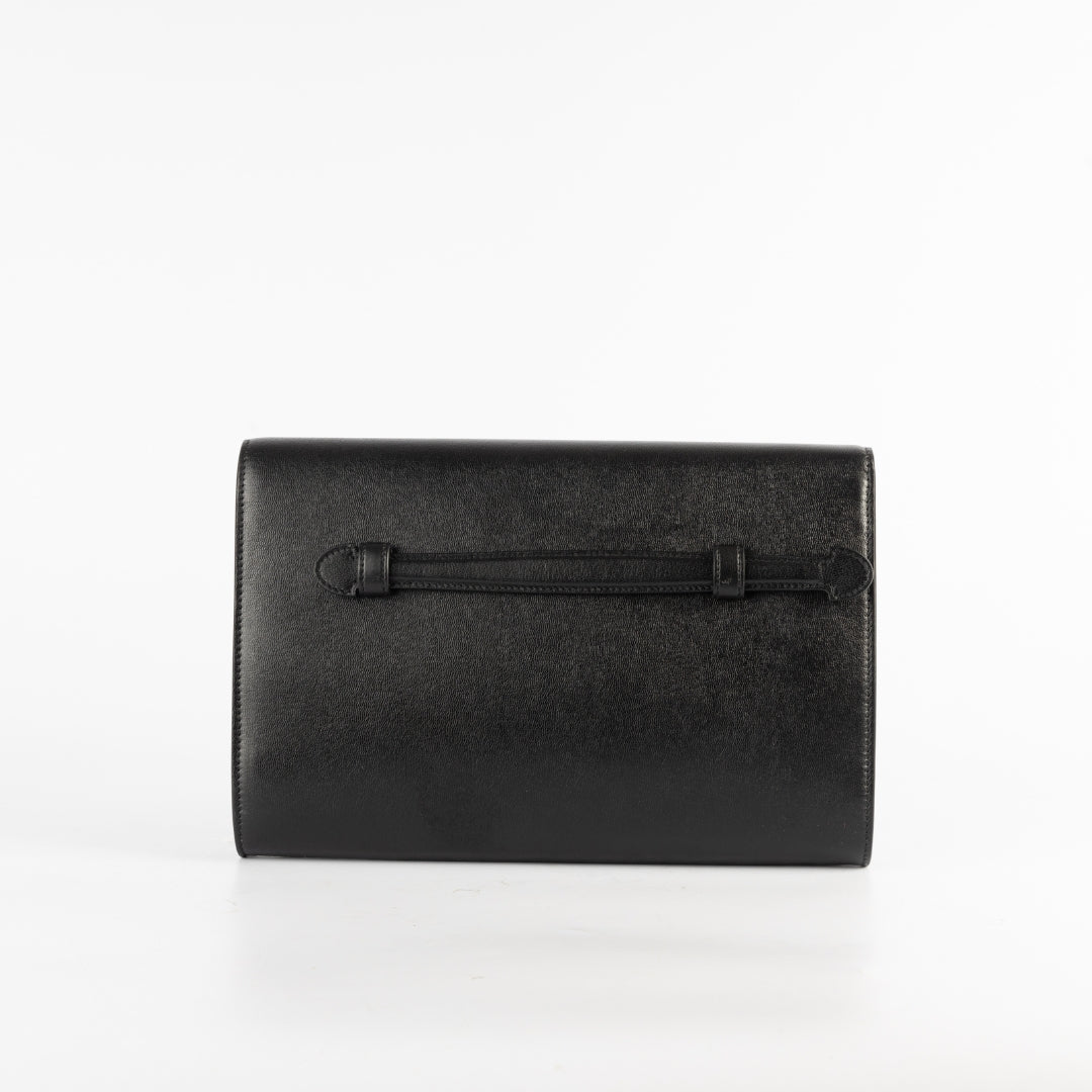 Gucci GG Marmont Black Leather Clutch