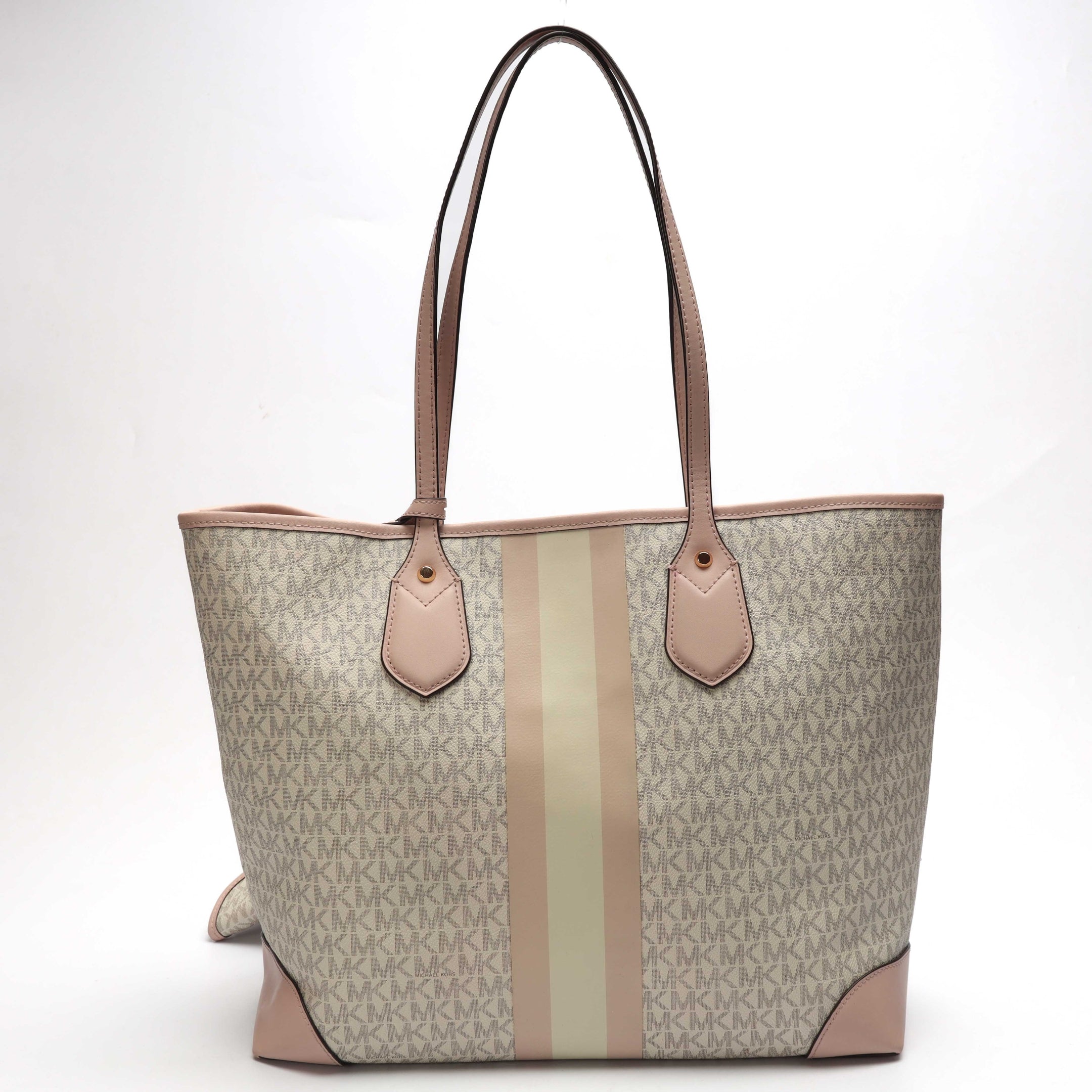 Michael Kors Eva Large Logo Stripe Tote