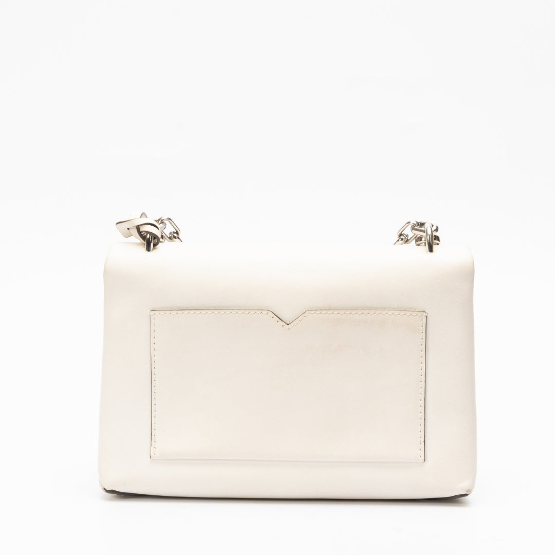 Michael Kors Optic White Cece Medium Cross Body Bag
