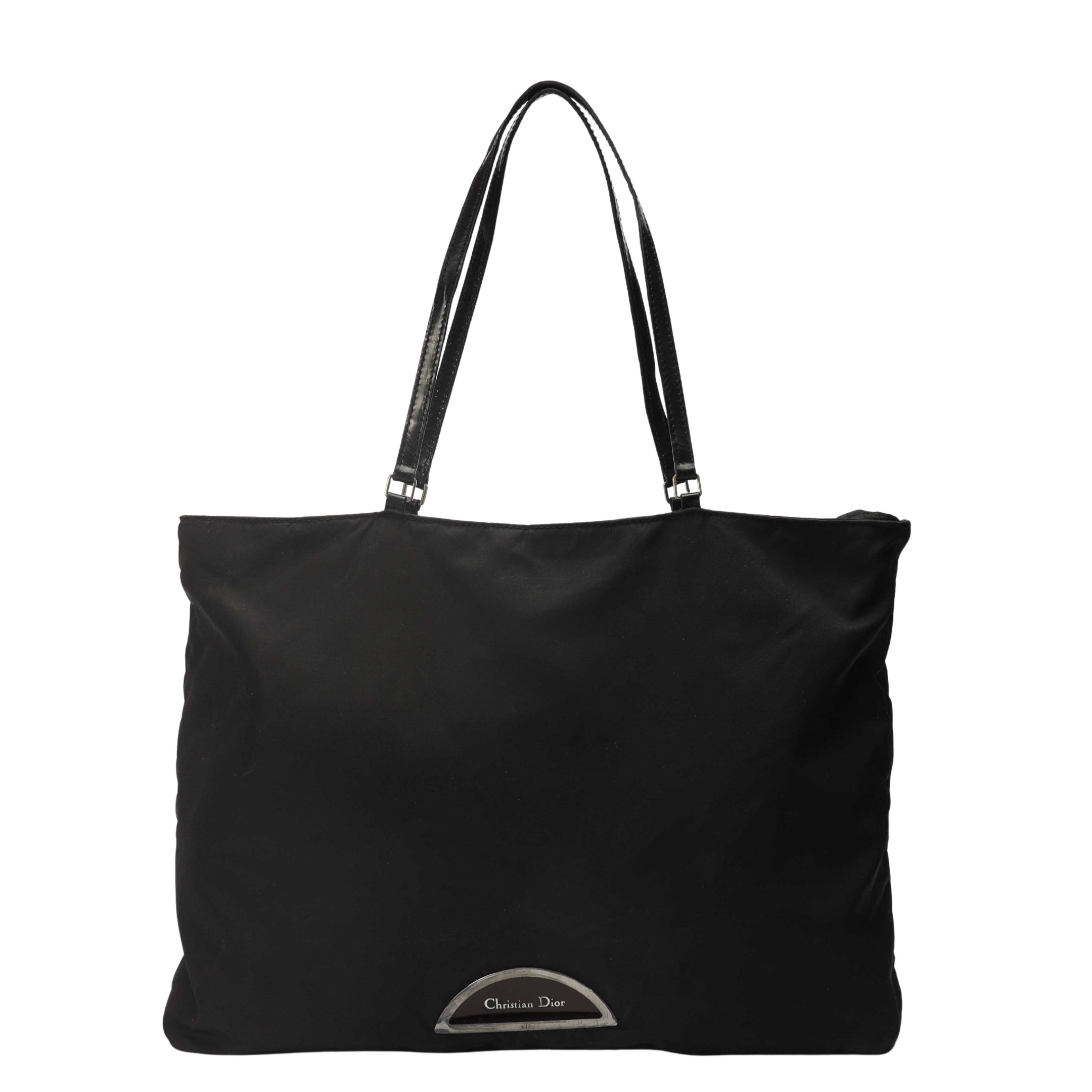 Christian Dior Vintage Black Zip Tote
