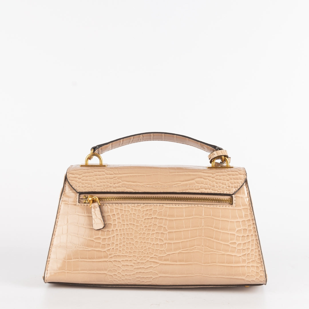 Guess Enisa Croc Textured Satchel