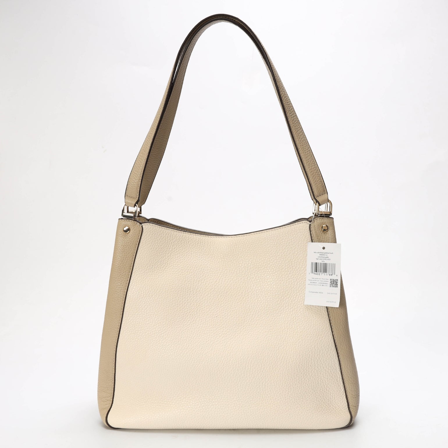 Kate Spade Leila Beige White Shoulder Bag