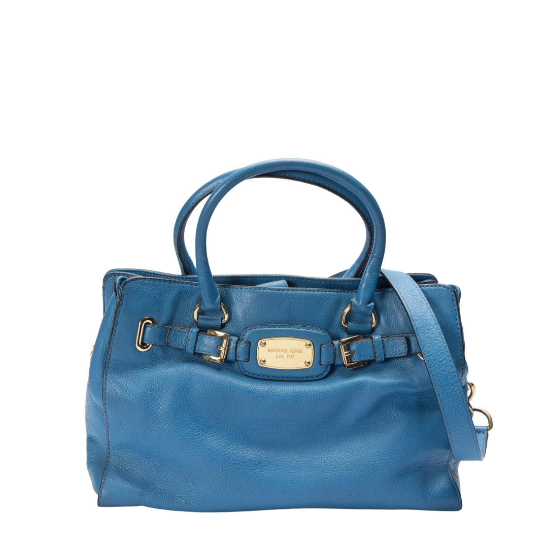 Michael Kors Blue Hamilton Large Convertible Tote