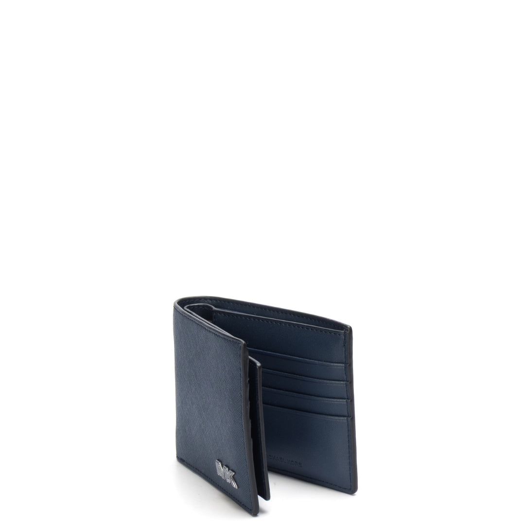 Michael Kors Blue Hudson Leather Billfold Wallet