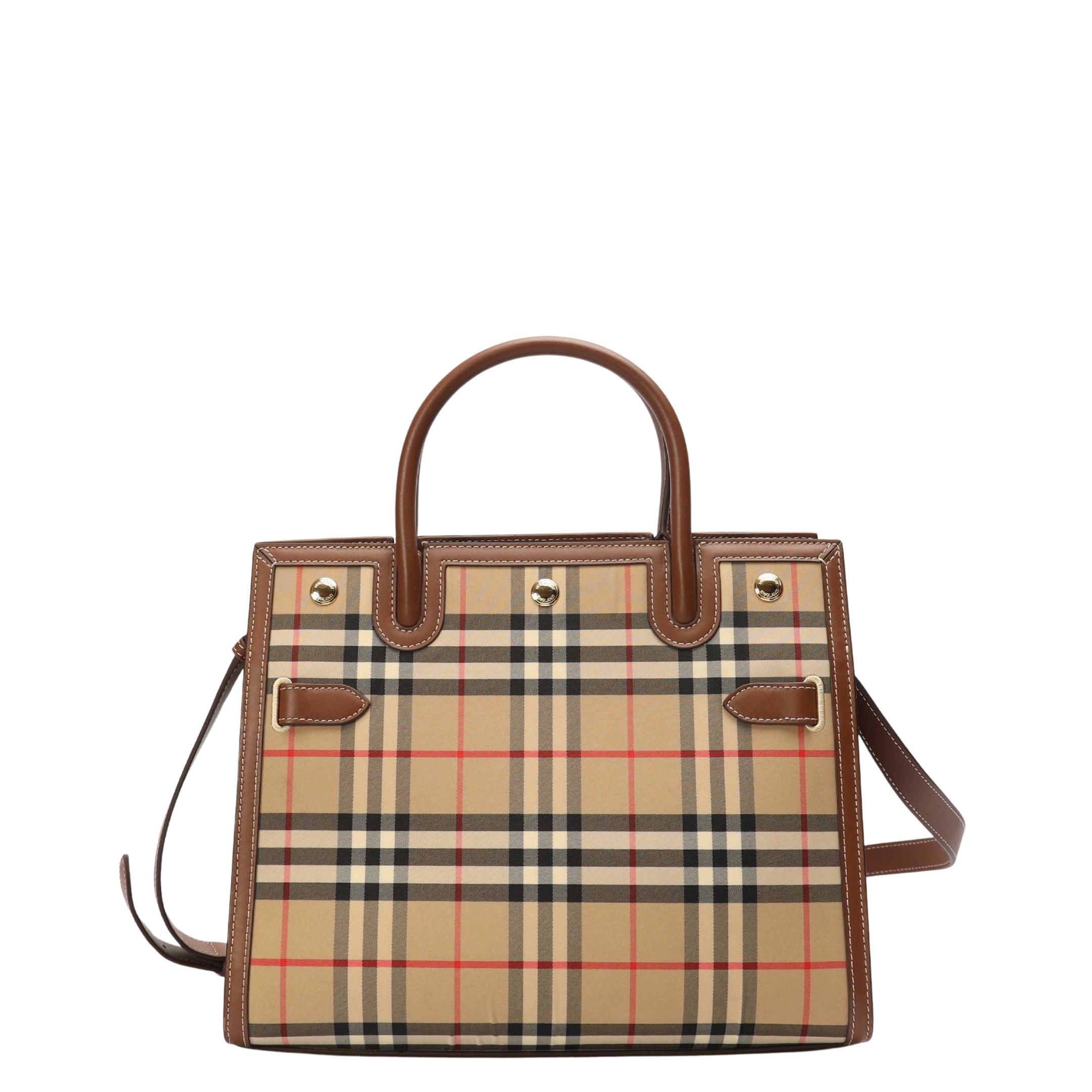 Burberry Archive Check Two Handle Satchel