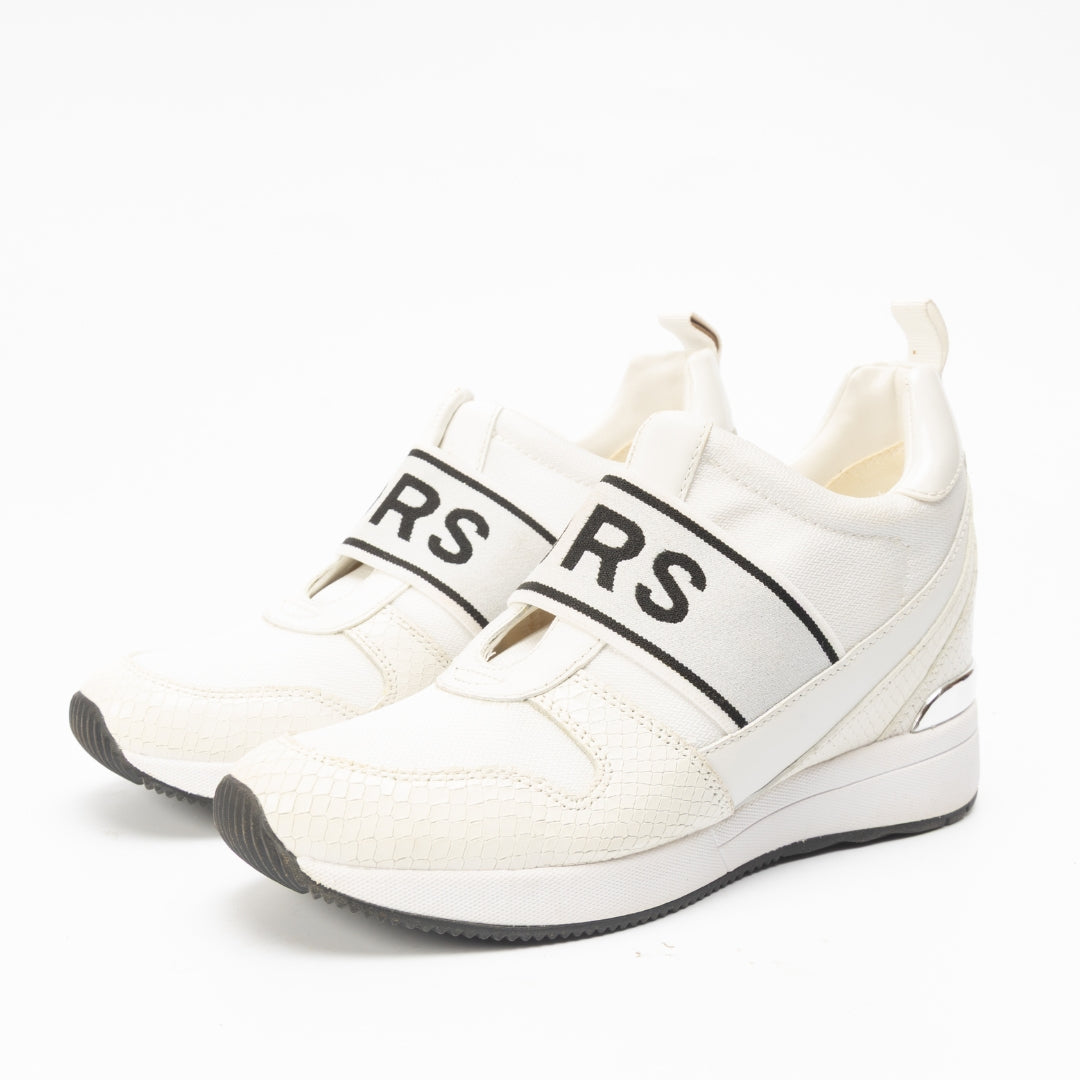 Michael Kors Maven Mixed Media Slip On Trainer