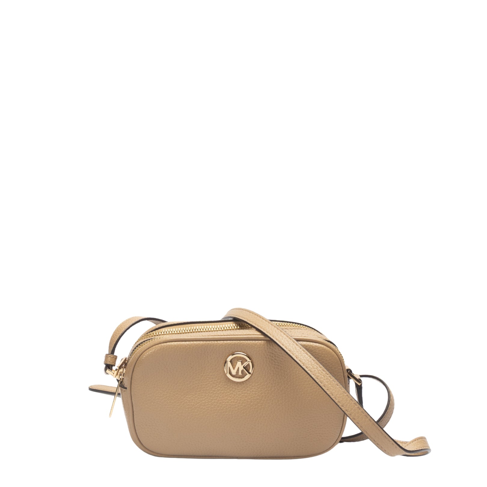 Michael Kors Fulton Pebled Beige Crossbody Bag