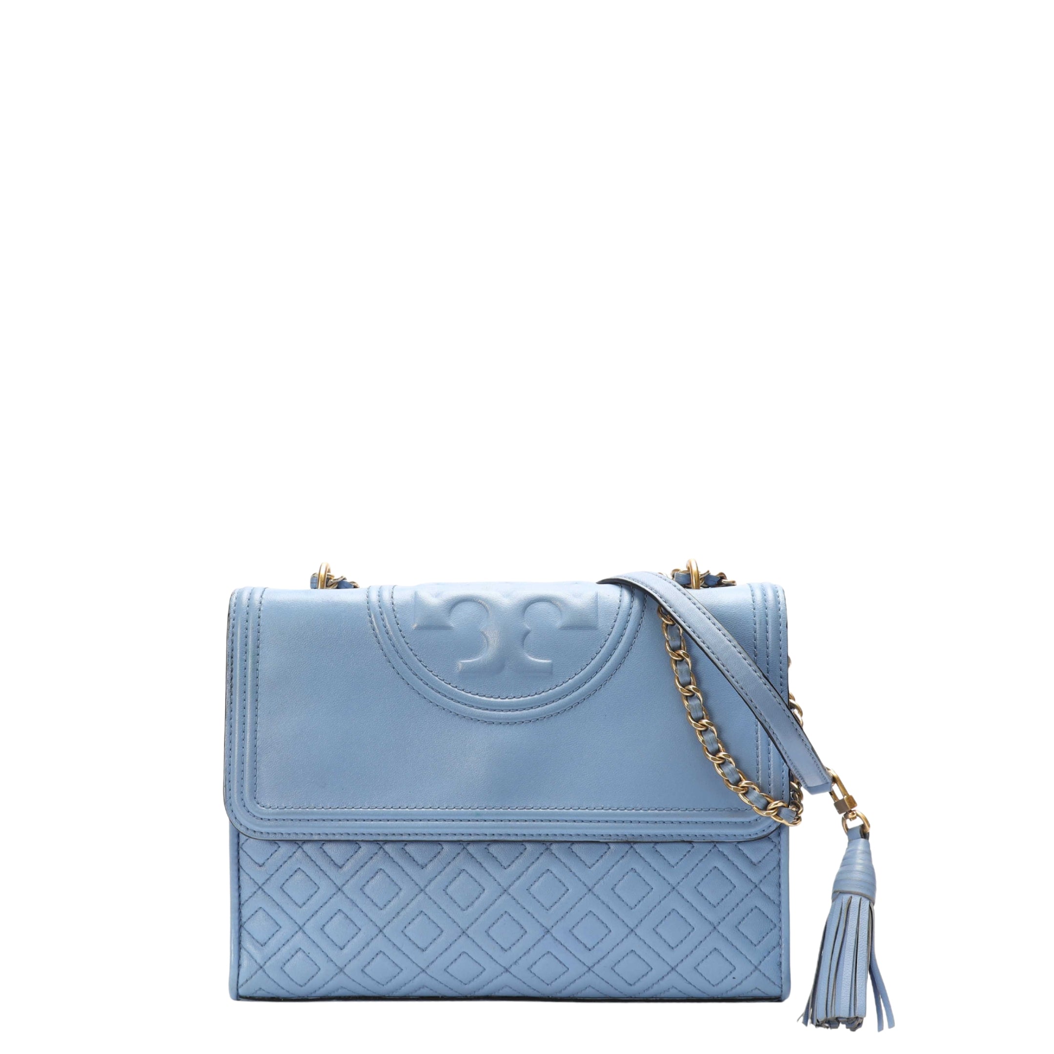 Tory Burch Blue Fleming Shoulder Bag