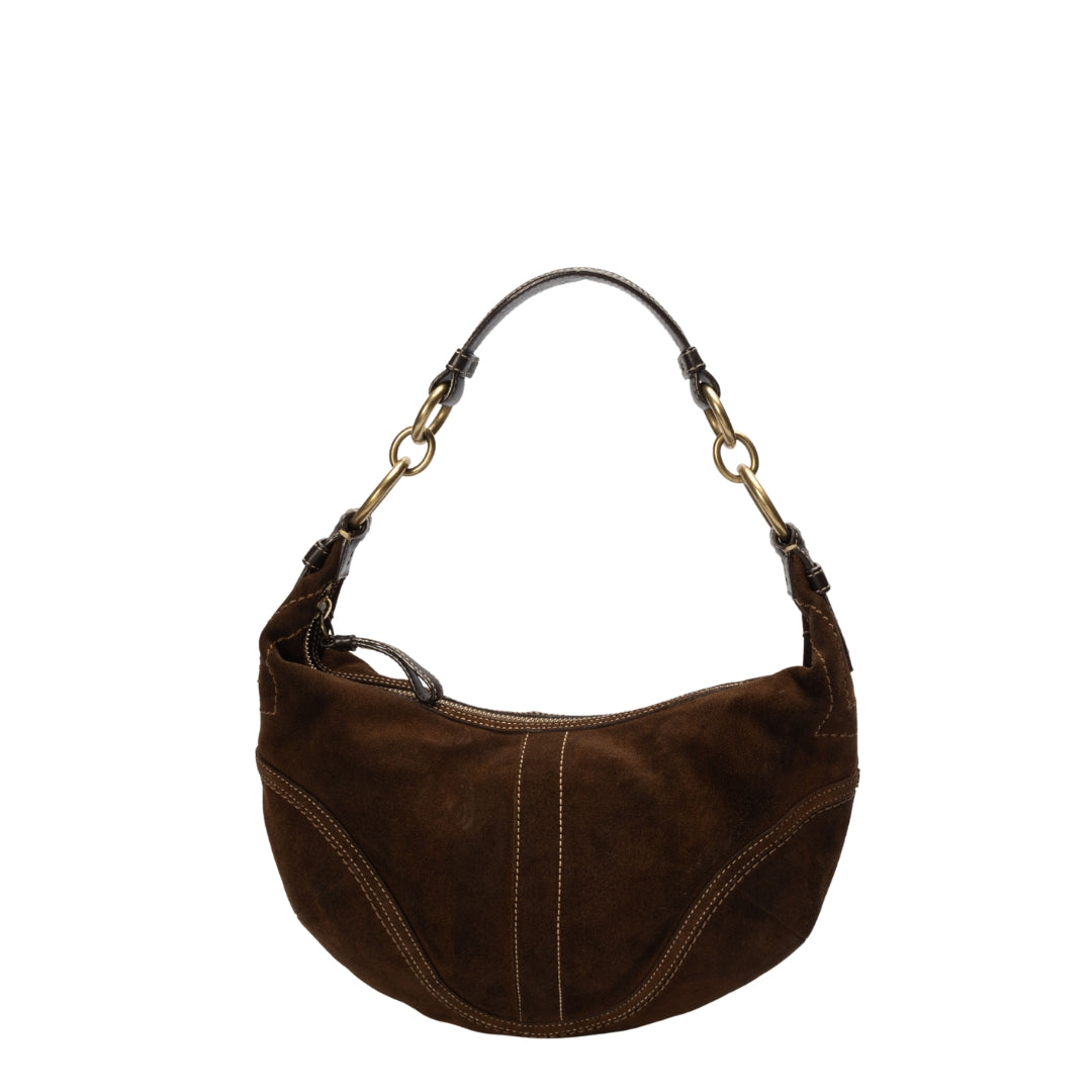 Coach Suede Brown Vintage Hobo bag