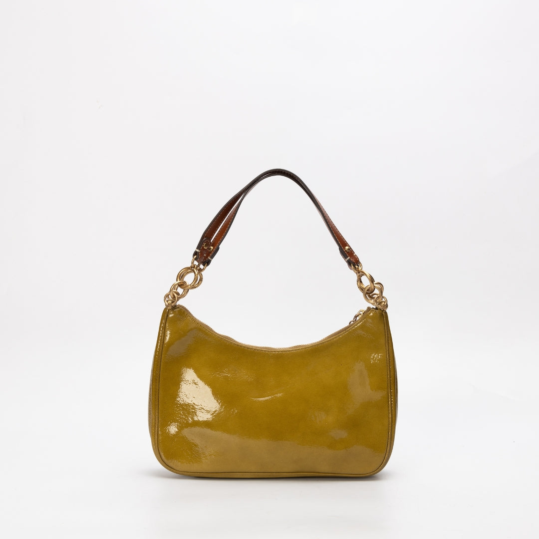 Tory Burch 151 Mercer Patent Crescent Shoulder Bag