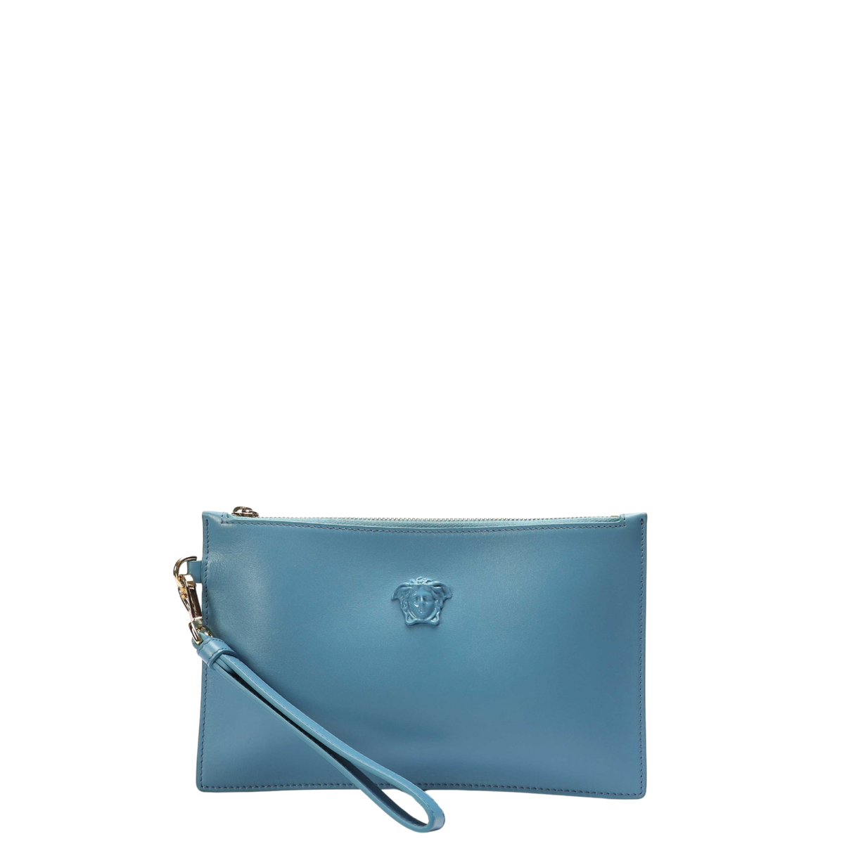 Versace La Medusa Blue Wristlet